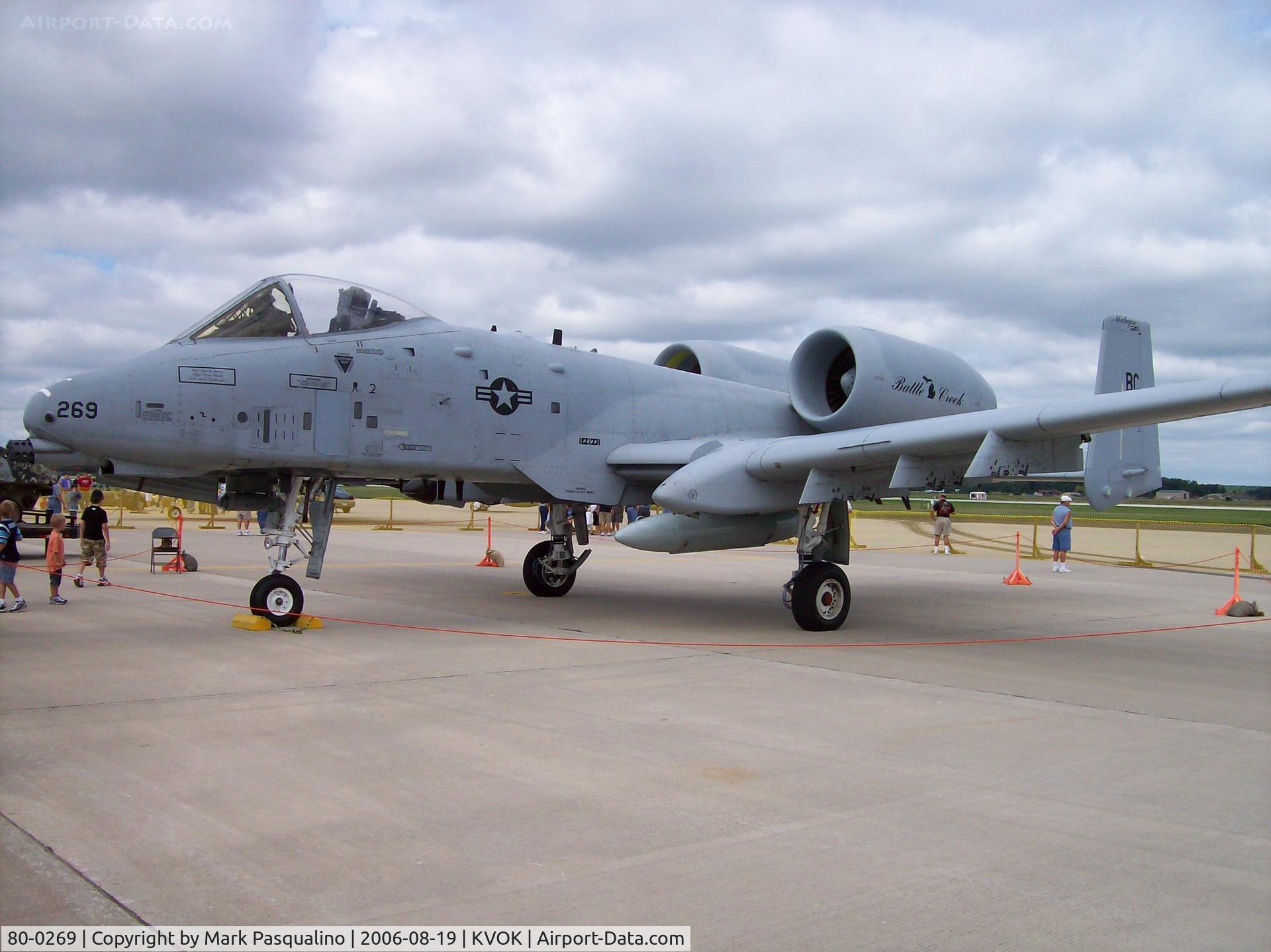 80-0269, 1980 Fairchild Republic A-10A Thunderbolt II C/N A10-0619, A-10  80-269