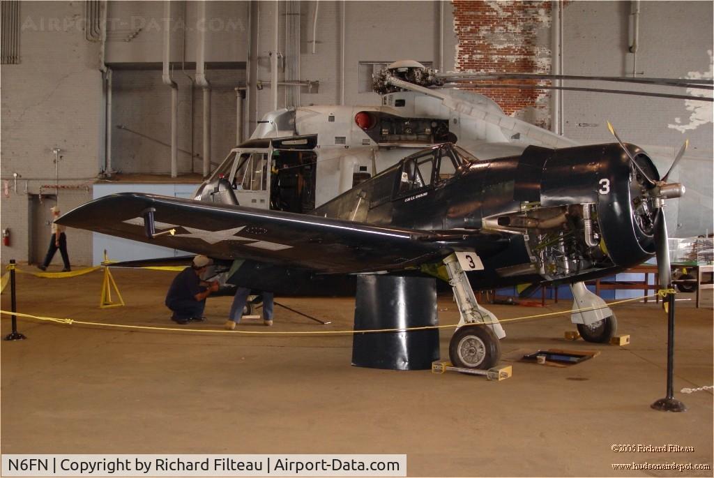 N6FN, 2005 Grumman F6F-5N Hellcat (Replica) C/N 1, Sparling Hellcat at the Quonset Air Museum