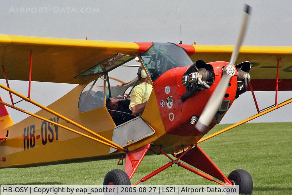 HB-OSY, 1943 Piper J3C-65 Cub Cub C/N 11805, ready to taxi