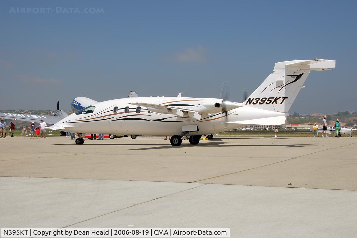 N395KT, 2001 Piaggio P-180 Avanti C/N 1044, Piaggio P-180 Avanti at Camarillo Airport preparing for departure to Henderson Executive (KHND) - Henderson, NV.