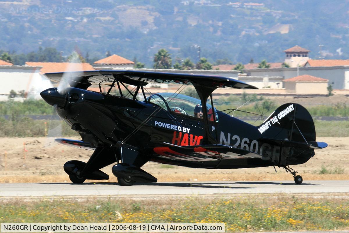 N260GR, 1984 Christen Pitts S-2B Special C/N 5059, 1984 Christen Industries Inc PITTS S-2B taxiing prior to debut airshow aerobatic performance at the 2006 EAA Camarillo Airshow.