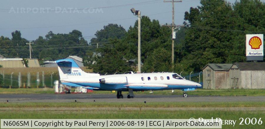 N606SM, 1974 Gates Learjet 25B C/N 185, Parked near the fuel pit, spooling her engines up