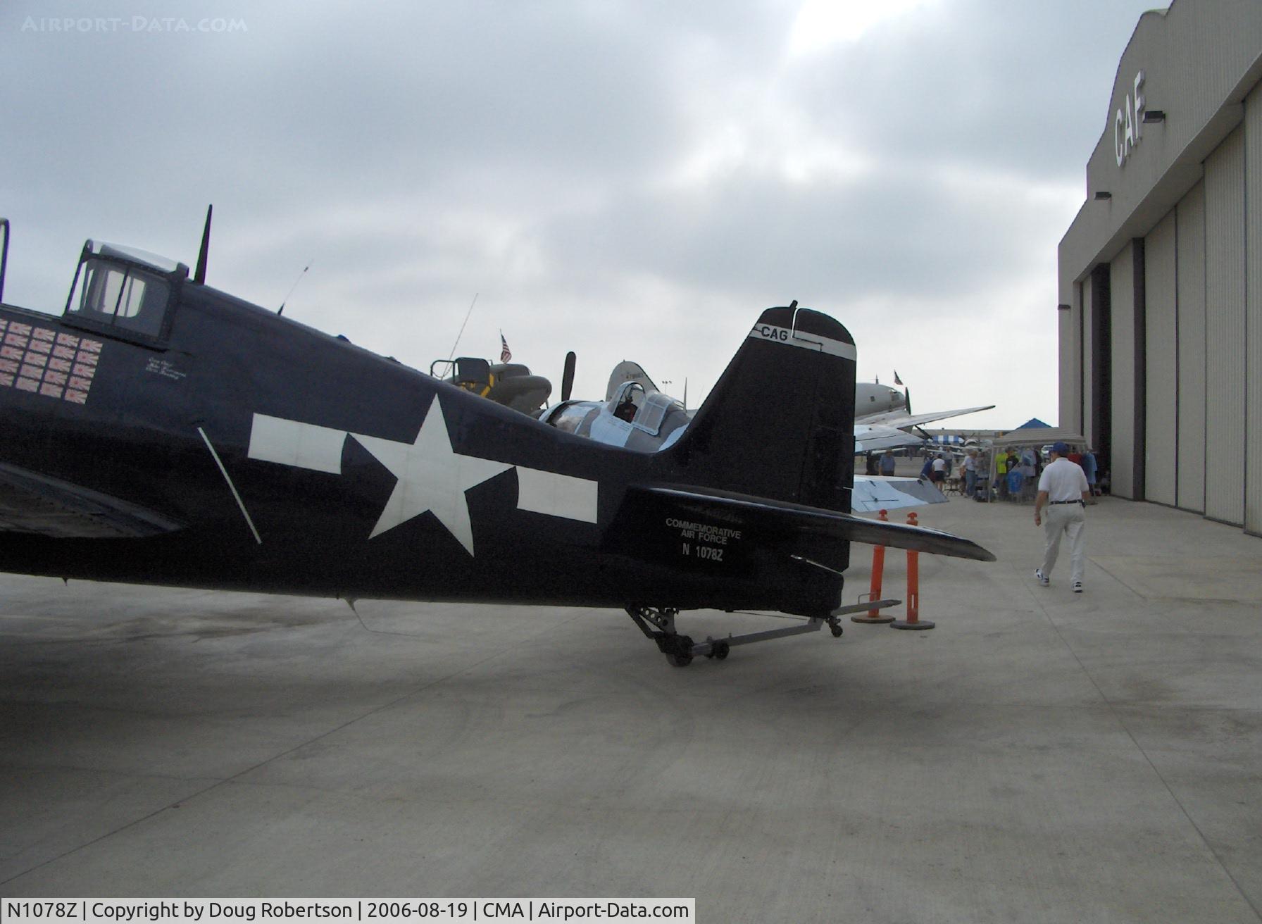N1078Z, 1963 Grumman F6F-5 Hellcat C/N 27354801-66, 1963 S&S Special Grumman F6F-5 HELLCAT, P&W R2800-10W Double Wasp 18 cylinder 2.200 Hp