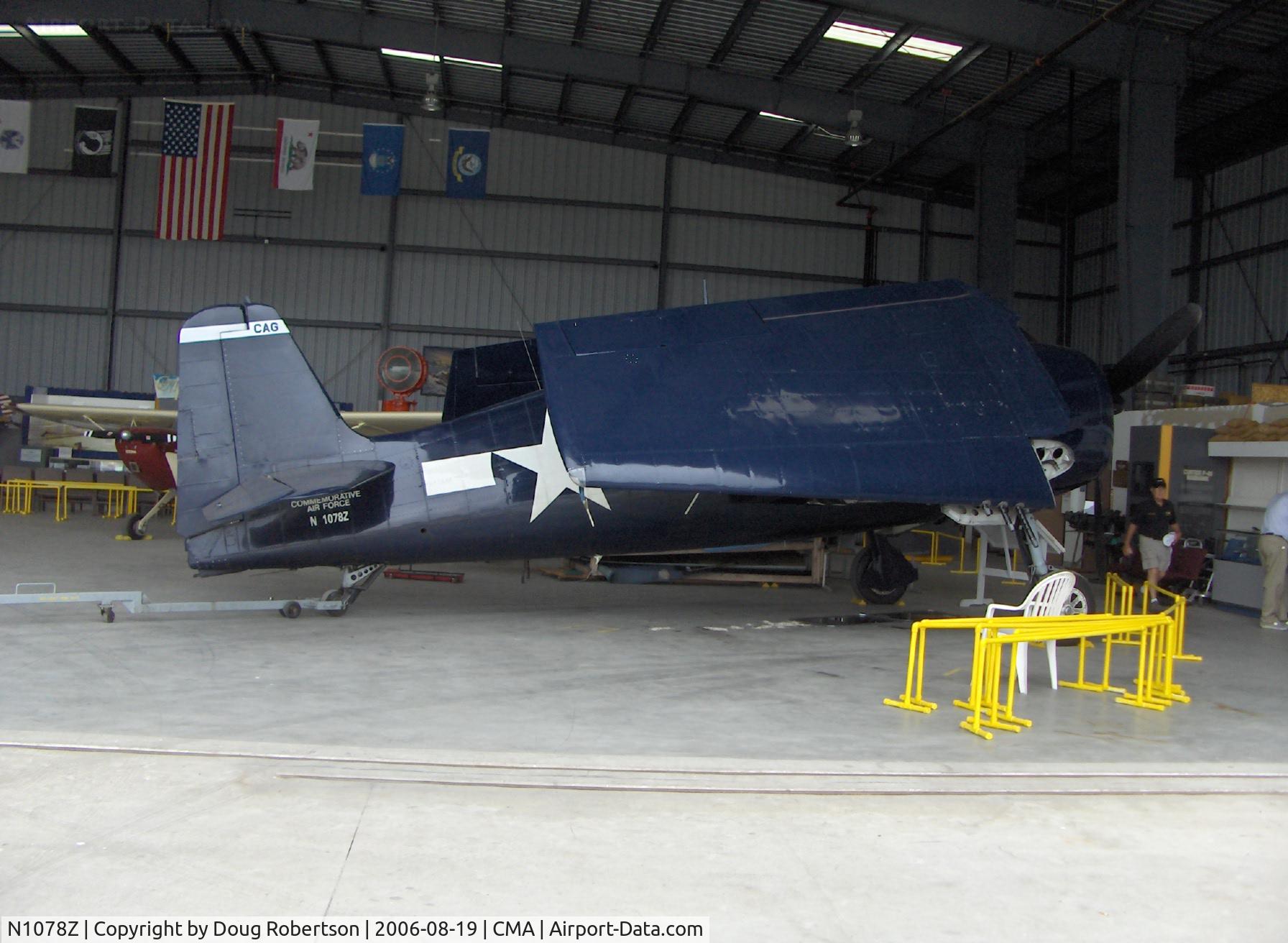 N1078Z, 1963 Grumman F6F-5 Hellcat C/N 27354801-66, 1963 S&S Special Grumman F6F-5 HELLCAT, P&W R2800-10W Double Wasp  18 cylinder 2,200 Hp