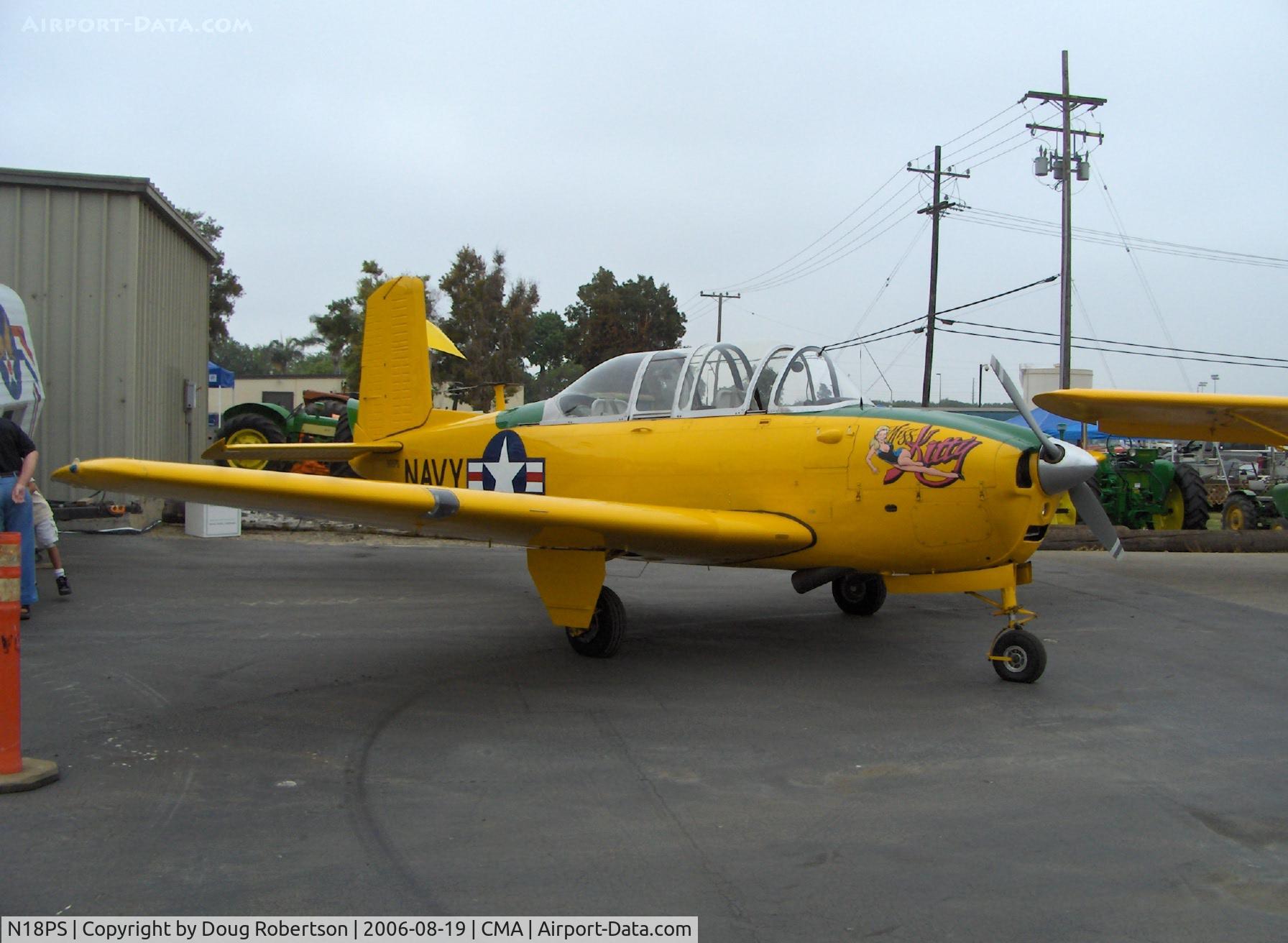 N18PS, 1957 Beech T-34B C/N BG-327, 1957 Beech T-34B MENTOR, 'Miss Kitty', Continental IO-470 230 Hp upgrade from Continental O-470-13 225 Hp