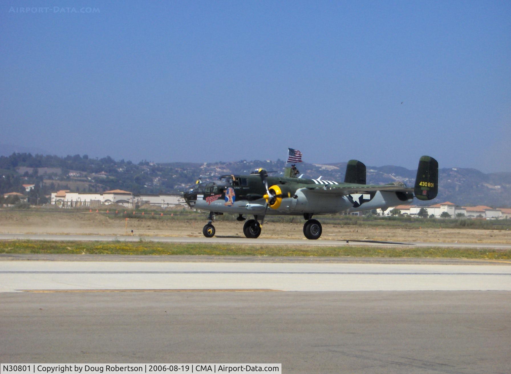 N30801, 1944 North American TB-25N Mitchell C/N 108-34076, 1944 North American B25J MITCHELL 'Executive Sweet', two Wright R-2600s 1,700 Hp each, taxi