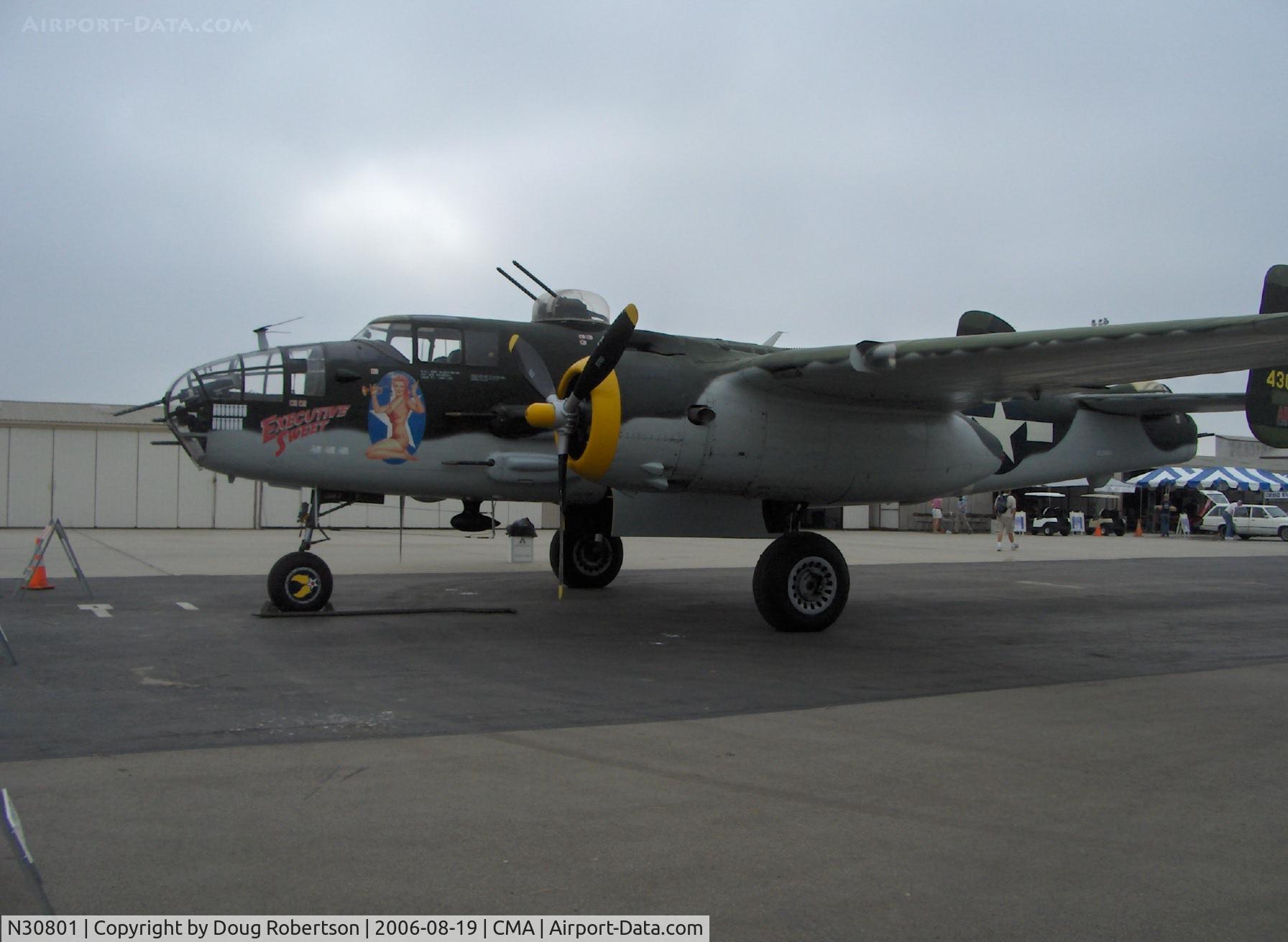 N30801, 1944 North American TB-25N Mitchell C/N 108-34076, 1944 North American B-25J MITCHELL 'Executive Sweet', two Wright R-2600s 1,700 Hp each