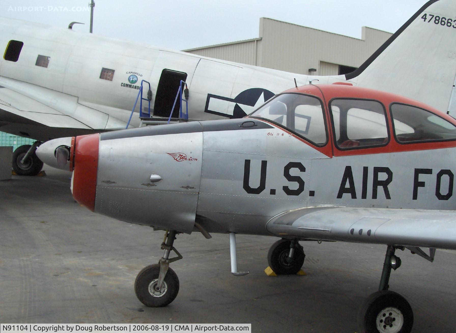 N91104, 1946 North American Navion C/N NAV-4-6, 1946 North American NAVION, Continental E-185