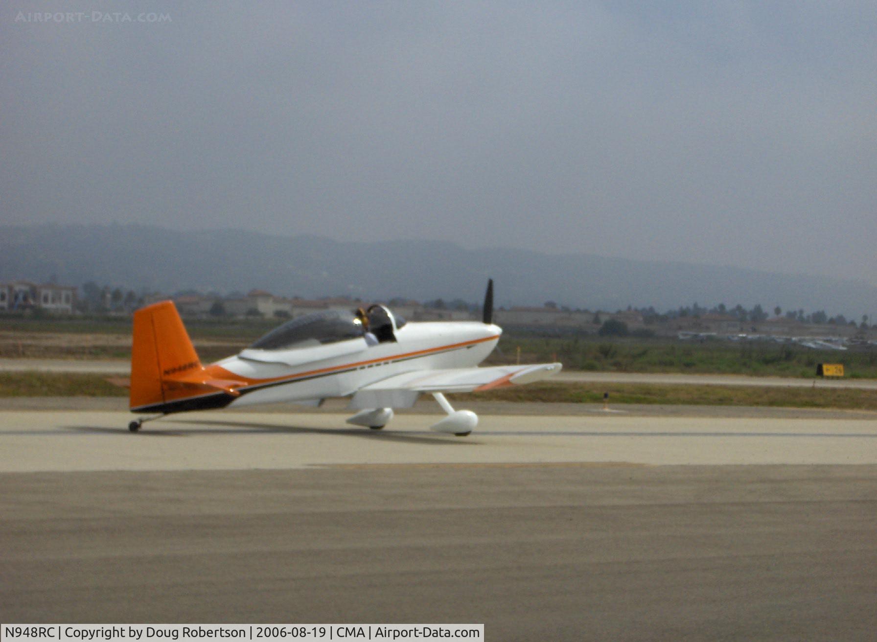 N948RC, 2005 Vans RV-8 C/N 0002, 2005 Crosley VAN'S RV-8, Lycoming O-360-A1A 180 Hp, taxi