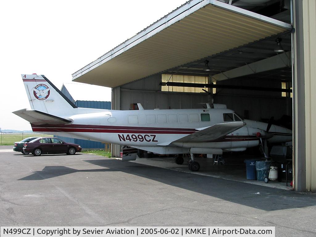 N499CZ, 1969 Beech 99A Airliner C/N U-81, Having maintenance performed!