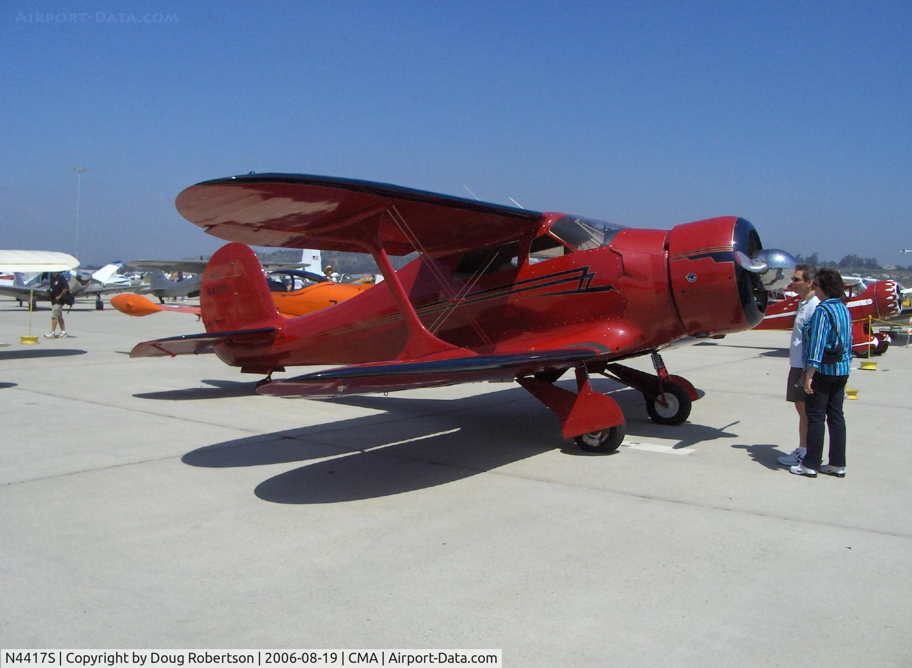 N4417S, 1944 Beech D17S (UC-43-BH/GB2) Staggerwing C/N 6918, 1944 Beech D17S STAGGERWING, P&W R-985 Wasp Junior 450 Hp