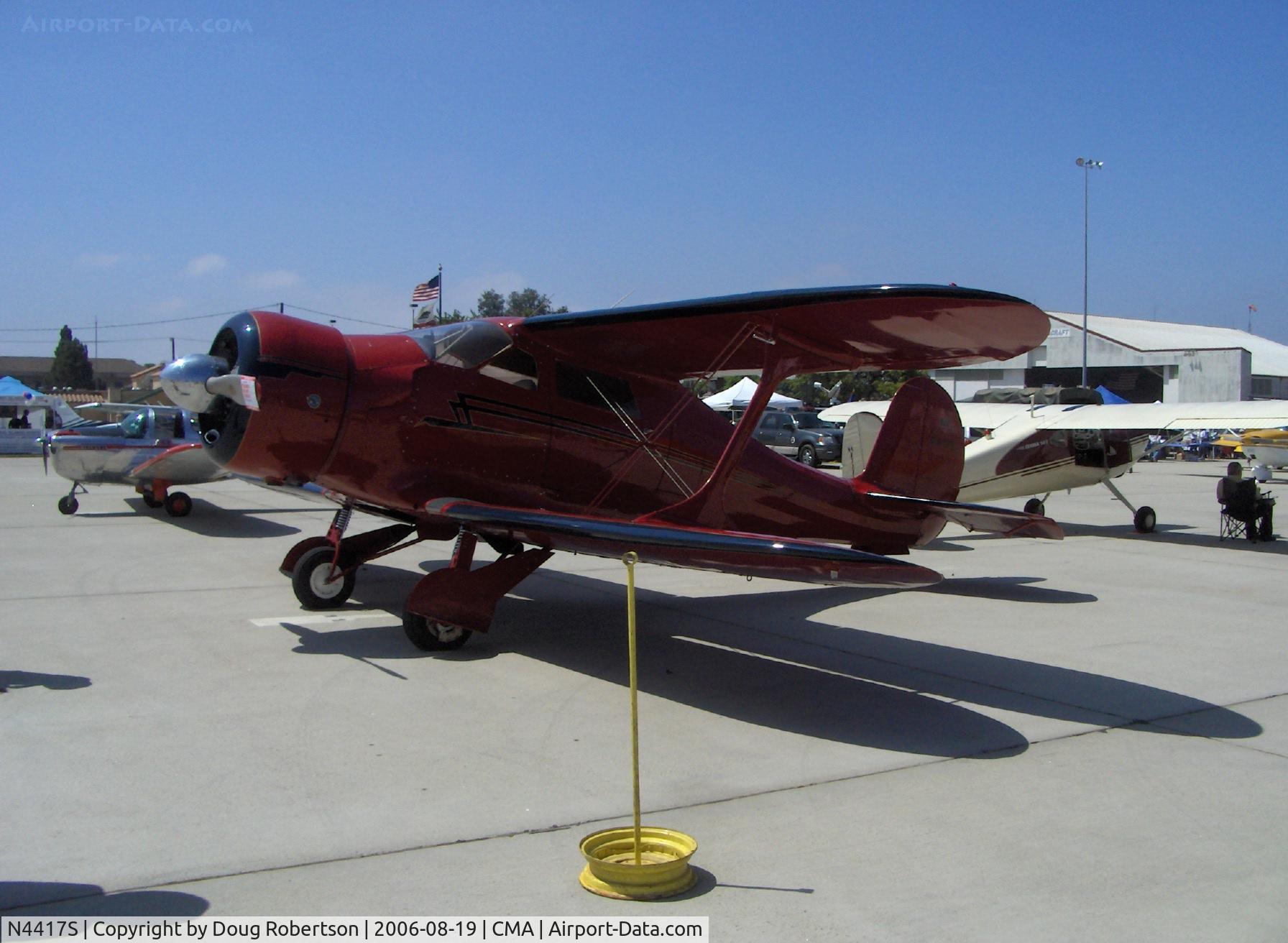 N4417S, 1944 Beech D17S (UC-43-BH/GB2) Staggerwing C/N 6918, 1944 Beech D17S STAGGERWING, P&W R-985 Wasp Junior 450 Hp