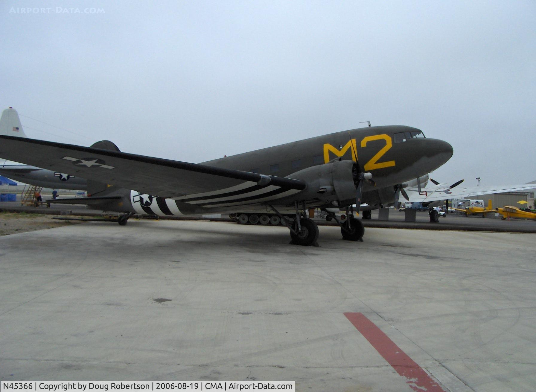 N45366, 1943 Douglas C-53D-DO Skytrooper (DC-3A) C/N 11757, 1943 Douglas DC-3 as C-47 SKYTRAIN, two Wright C9GC&D series