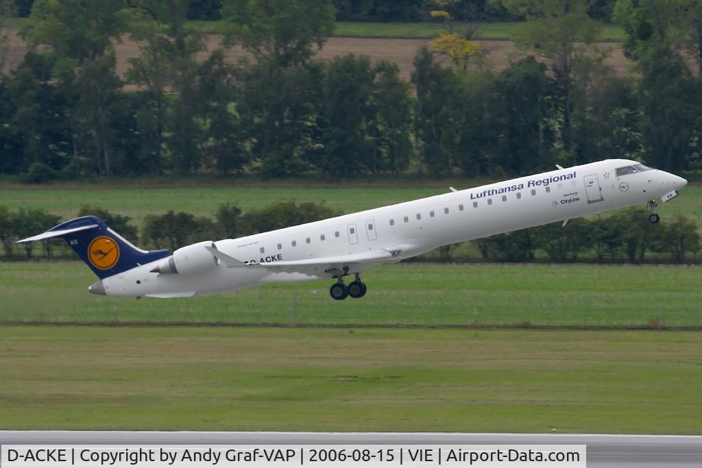 D-ACKE, 2006 Bombardier CRJ-900LR (CL-600-2D24) C/N 15081, Just after take off RWY29.