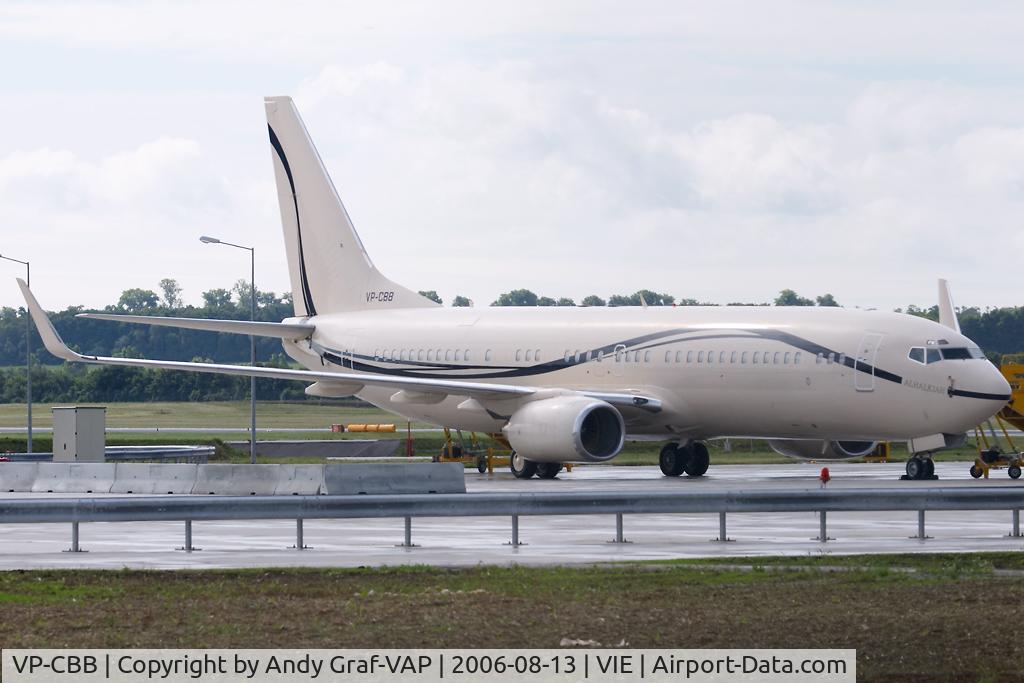 VP-CBB, 2001 Boeing 737-8AW(BBJ2) C/N 32806, Resting on the GAC apron