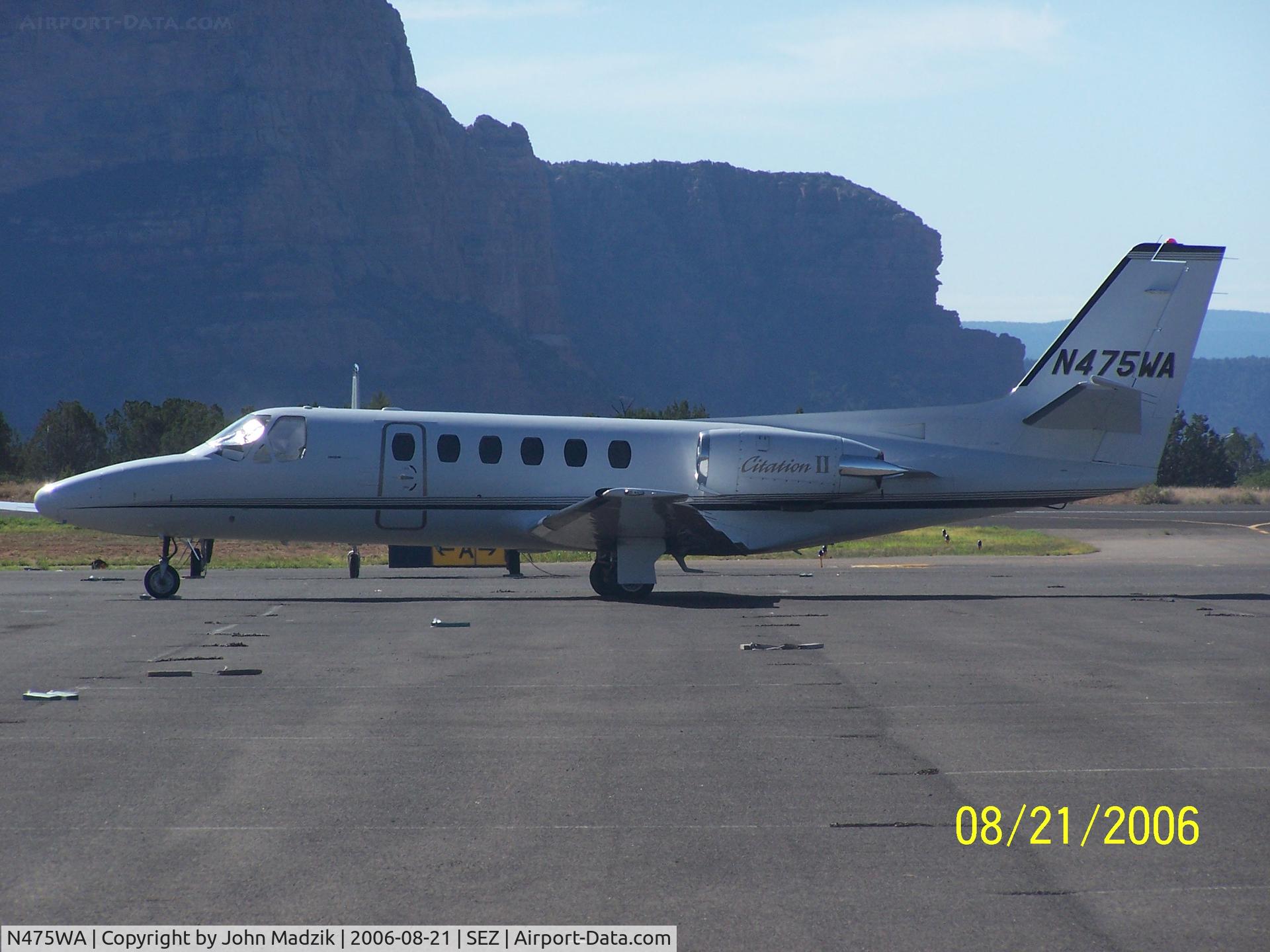 N475WA, 1983 Cessna 550 Citation II C/N 550-0475, SEdona Airport