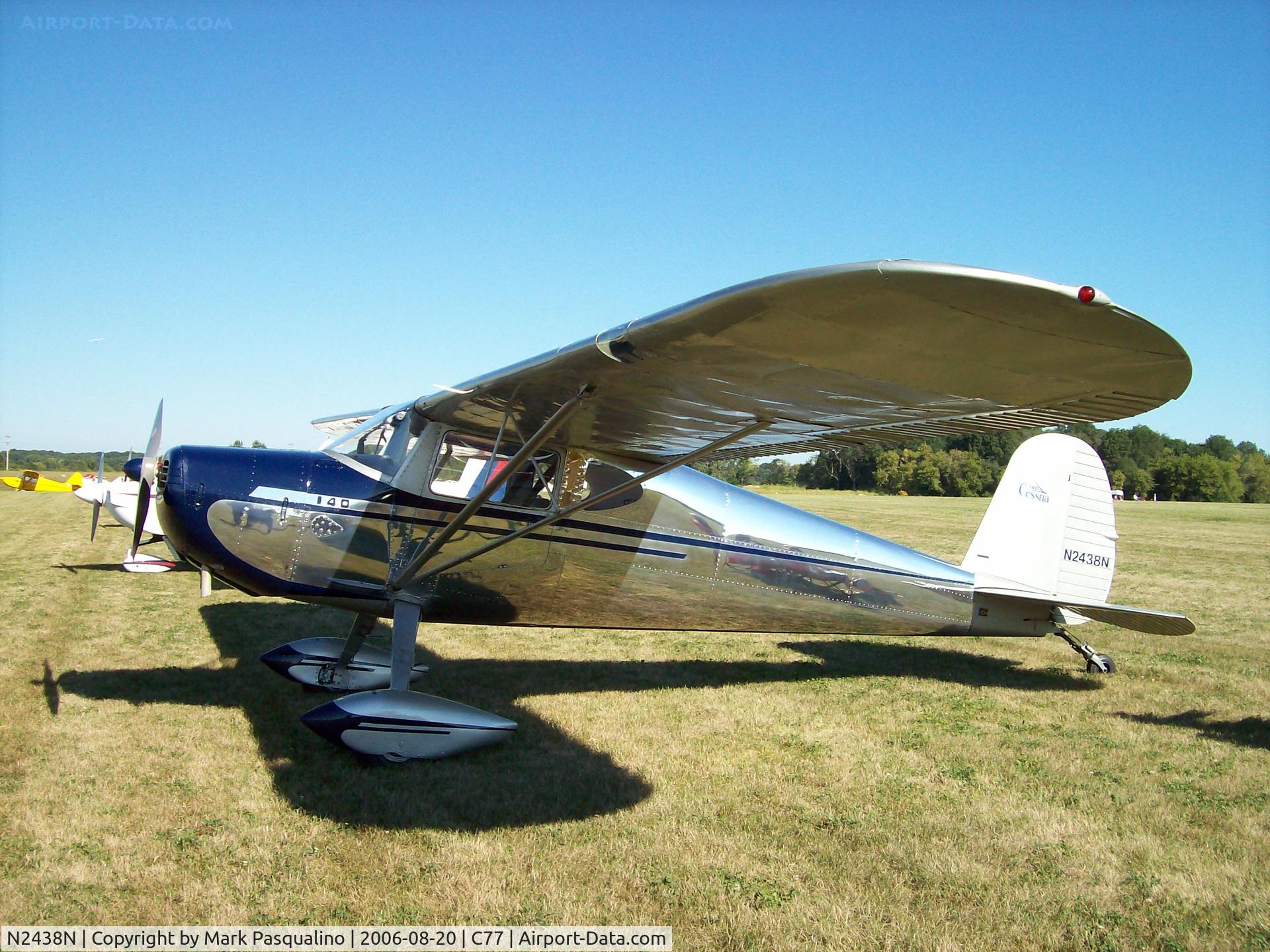 N2438N, 1947 Cessna 140 C/N 12691, Cessna 140