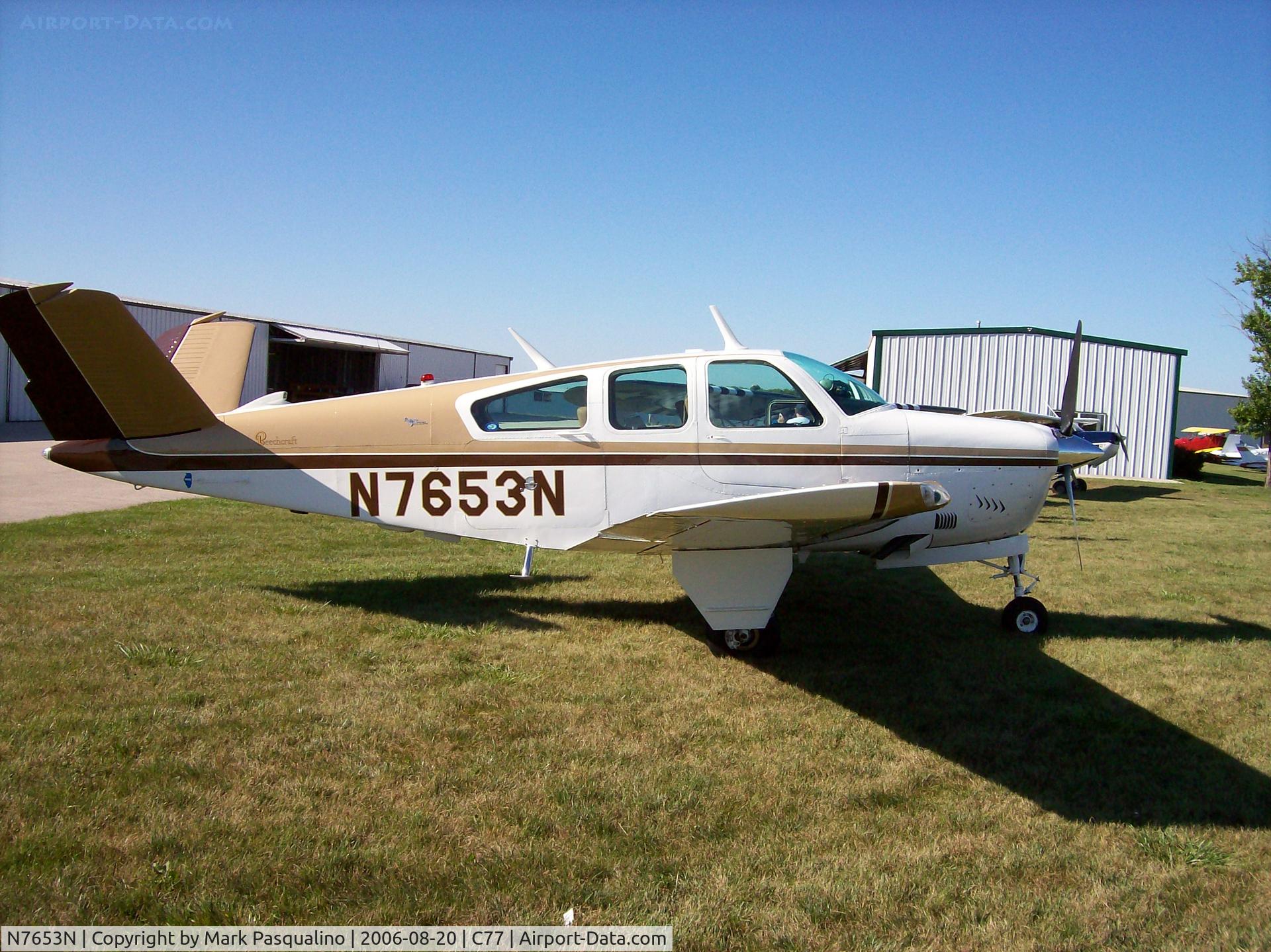 N7653N, 1968 Beech V35A Bonanza C/N D-8858, Beech V35A