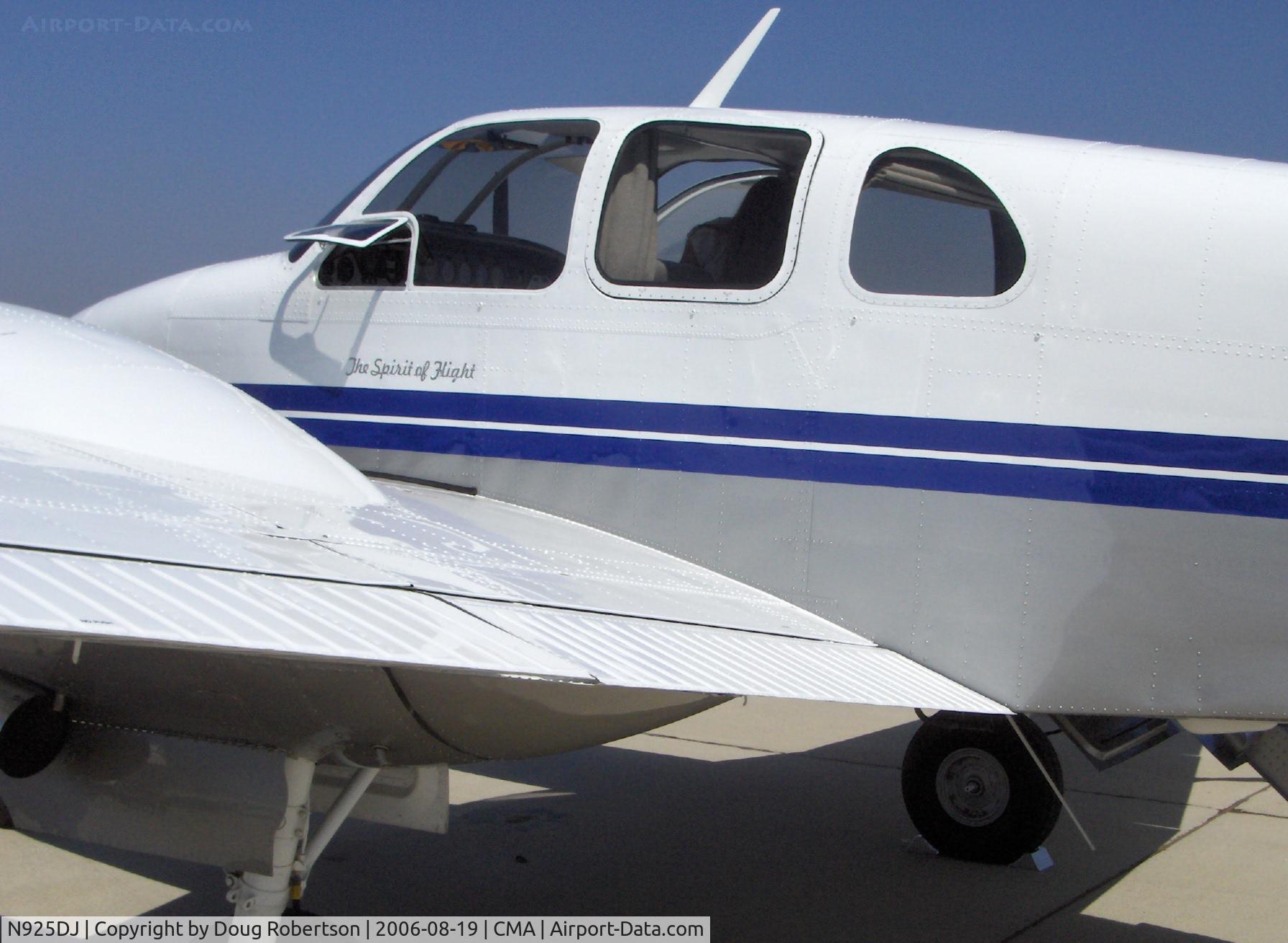 N925DJ, 1958 Beech D50A Twin Bonanza C/N DH-195, 1958 Beech D50A TWIN BONANZA, 'The Spirit of Hight', two Lycoming GO-480-G2F6 295 Hp each, 48+ year old airplane looks brand new!