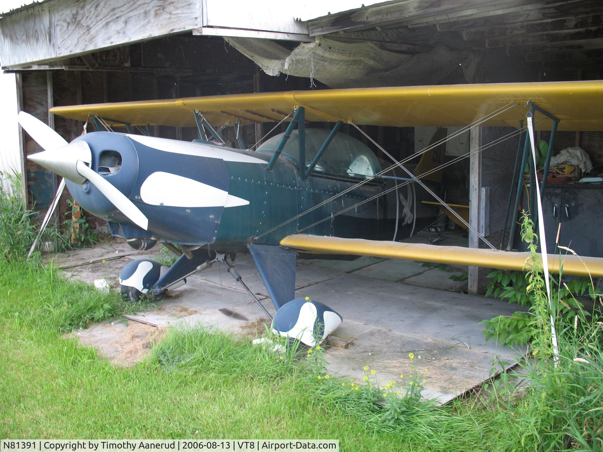 N81391, 1989 EAA Acro Sport II C/N 1102, Shelburne, VT