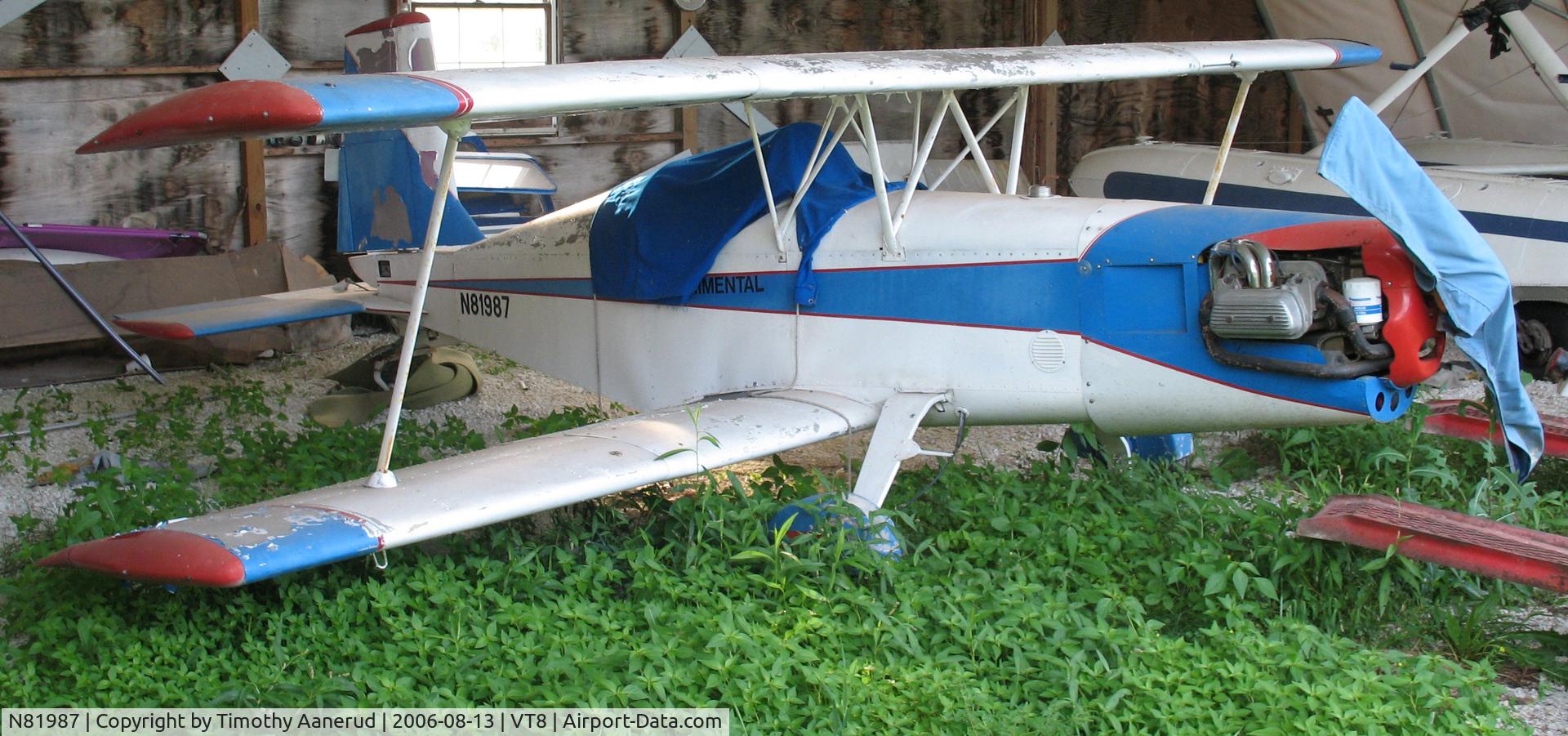 N81987, 1995 F L S Z Der Kricket DK-1 C/N 1, Shelburne, VT