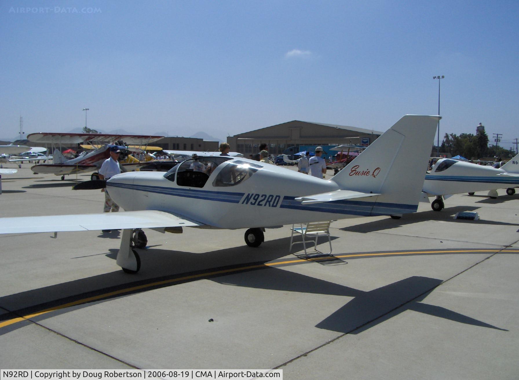 N92RD, Stoddard-Hamilton Glasair SH-2R C/N 630, 1991 Davis GLASAIR SH-2R 'Susie Q'