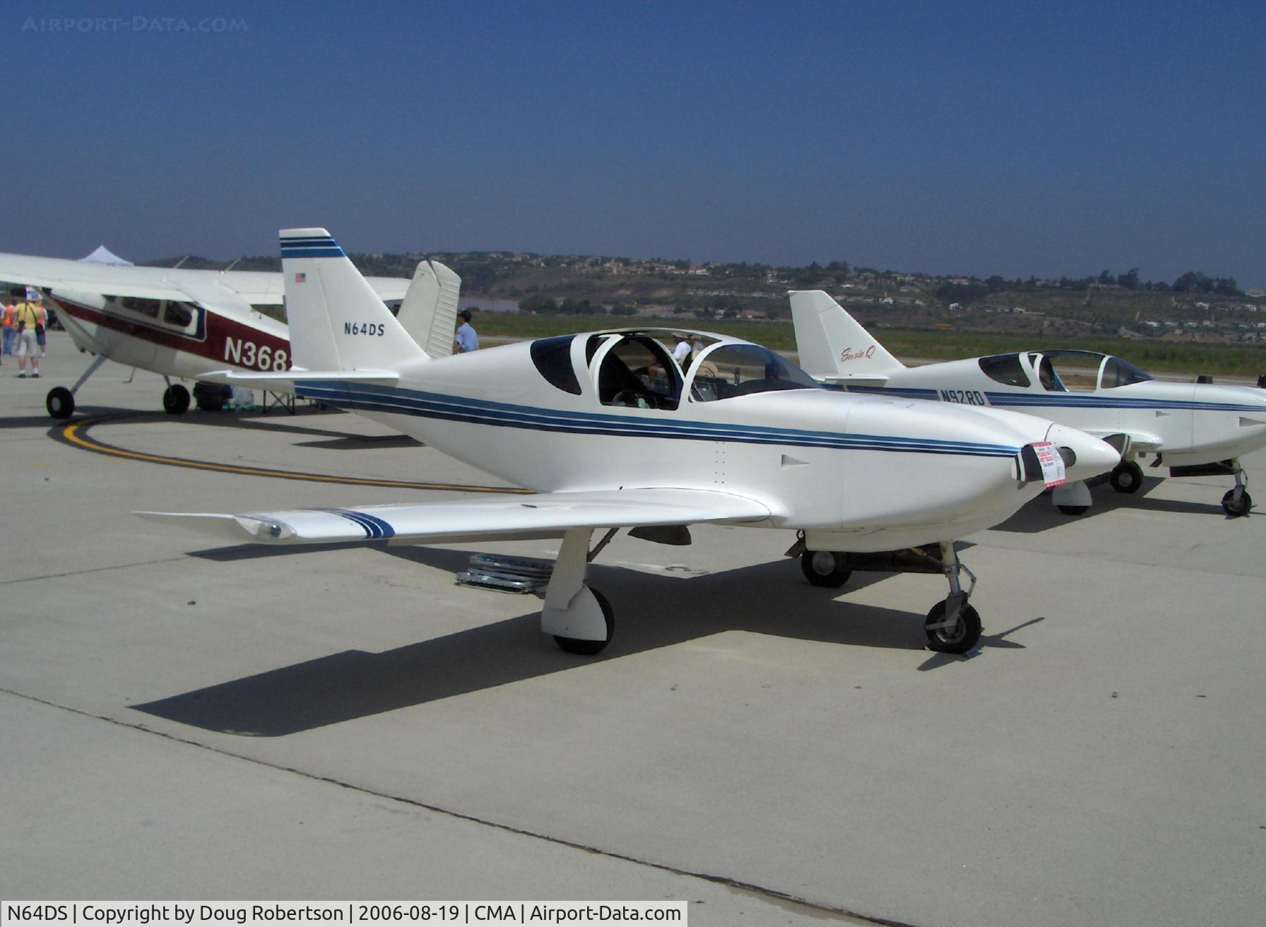N64DS, 1993 Stoddard-Hamilton Glasair SH-2R C/N 602, 1993 Schulze GLASAIR SH-2R, Lycoming IO-360-B1E 180 Hp