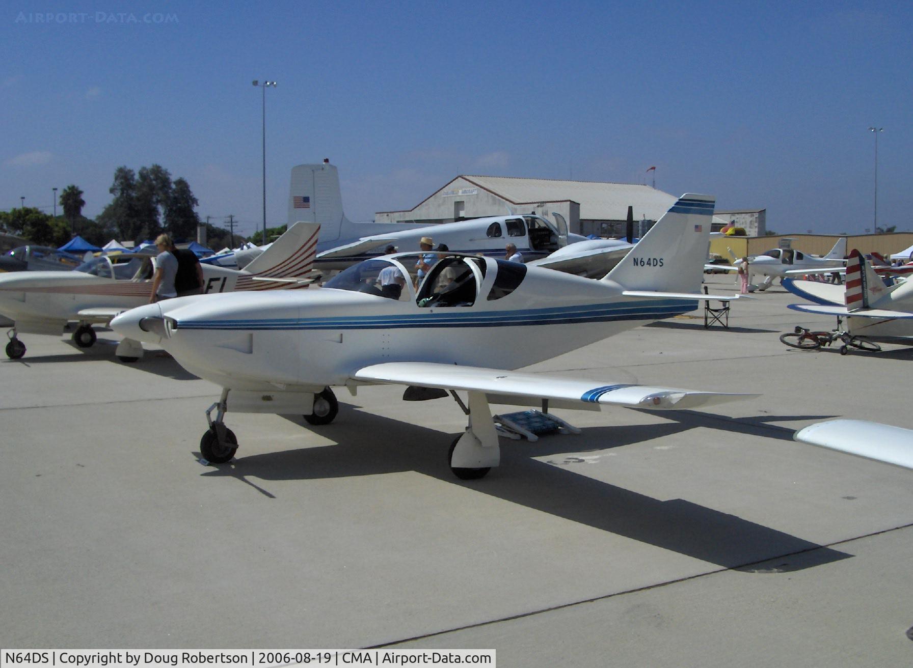 N64DS, 1993 Stoddard-Hamilton Glasair SH-2R C/N 602, 1993 Schulze GLASAIR SH-2R, Lycoming IO-360-B1E 180 Hp