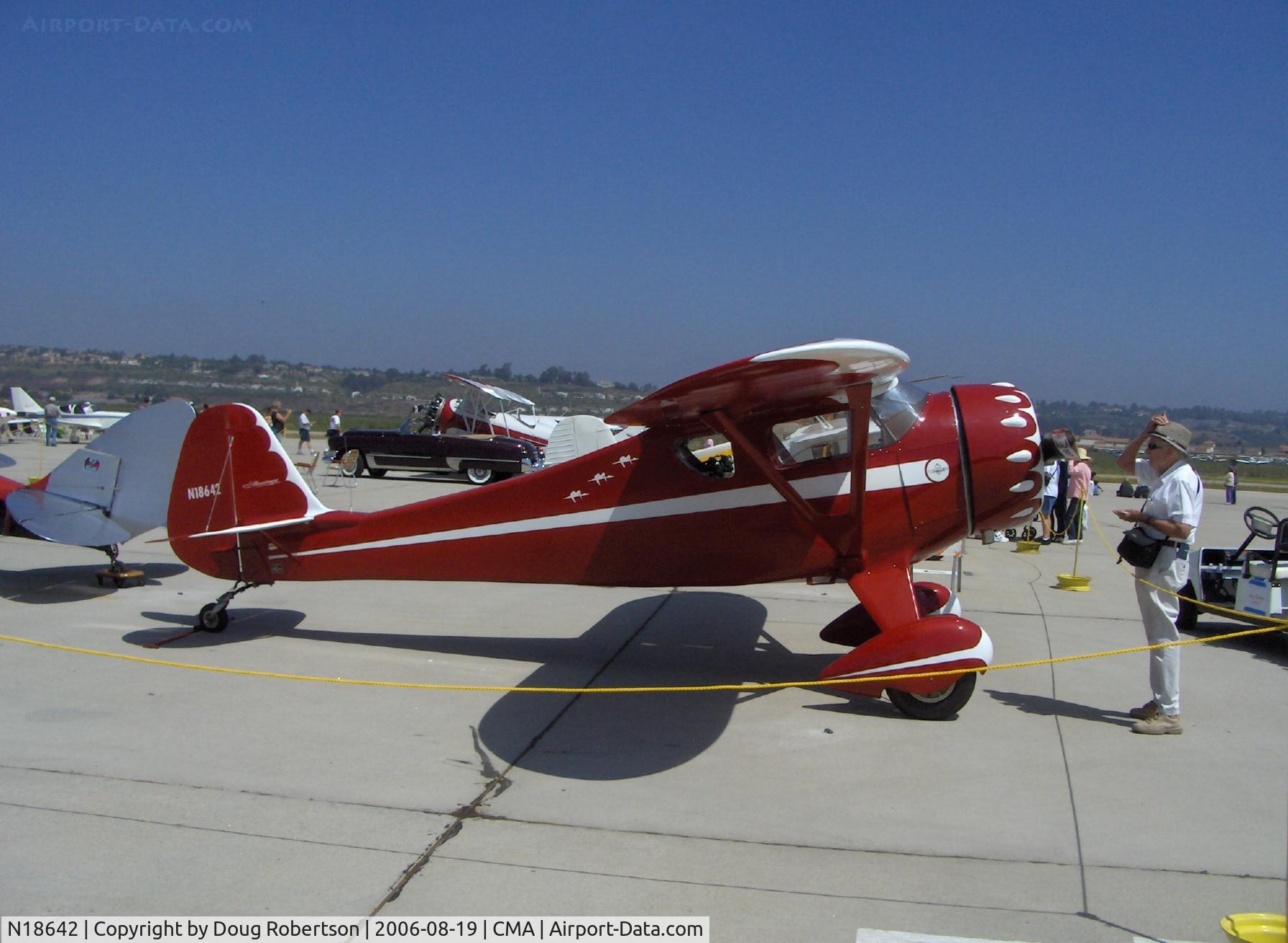 N18642, 1933 Monocoupe 110 C/N 6W53, 1933 MONOCOUPE 110, Warner Scarab 145 Hp radial, rare and prized, Monocoupe Aircraft Corp. built only about fifty MONOCOUPE 110s