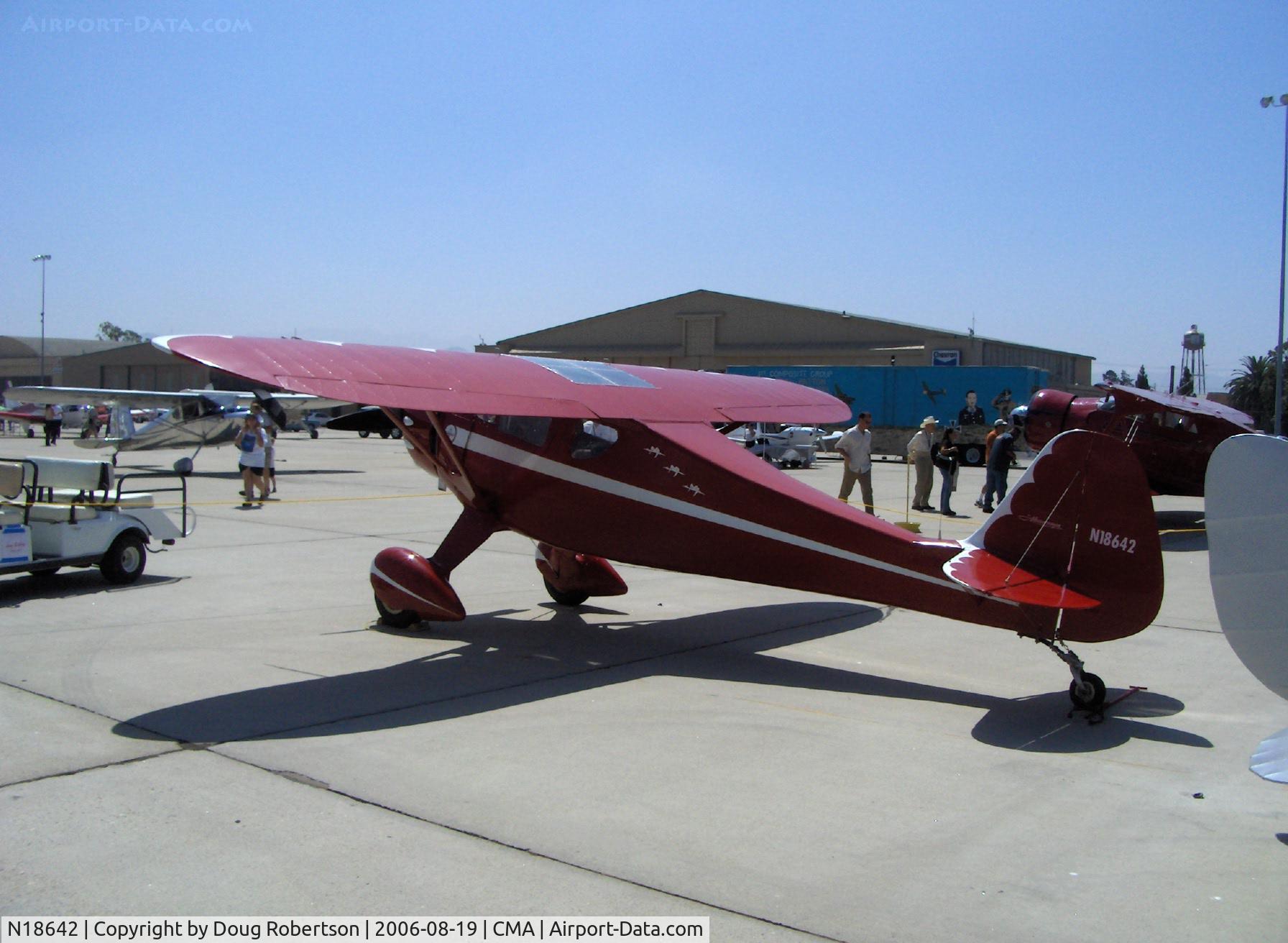 N18642, 1933 Monocoupe 110 C/N 6W53, 1933 MONOCOUPE 110. Warner Scarab 145 Hp radial