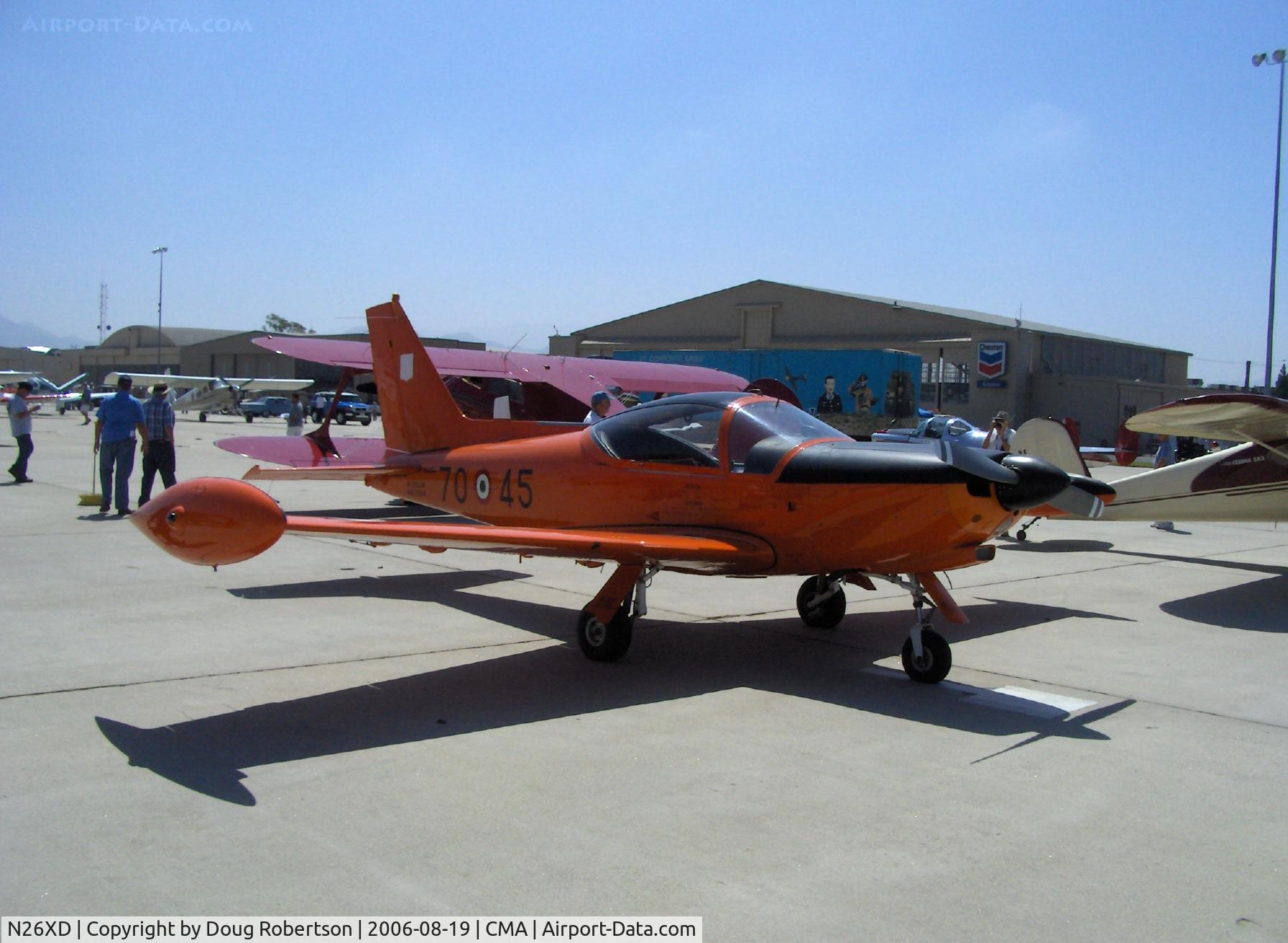 N26XD, 1987 SIAI-Marchetti F-260C C/N 40-016, SIAI-Marchetti F.260C, Lycoming O-540-D4A5 260 Hp