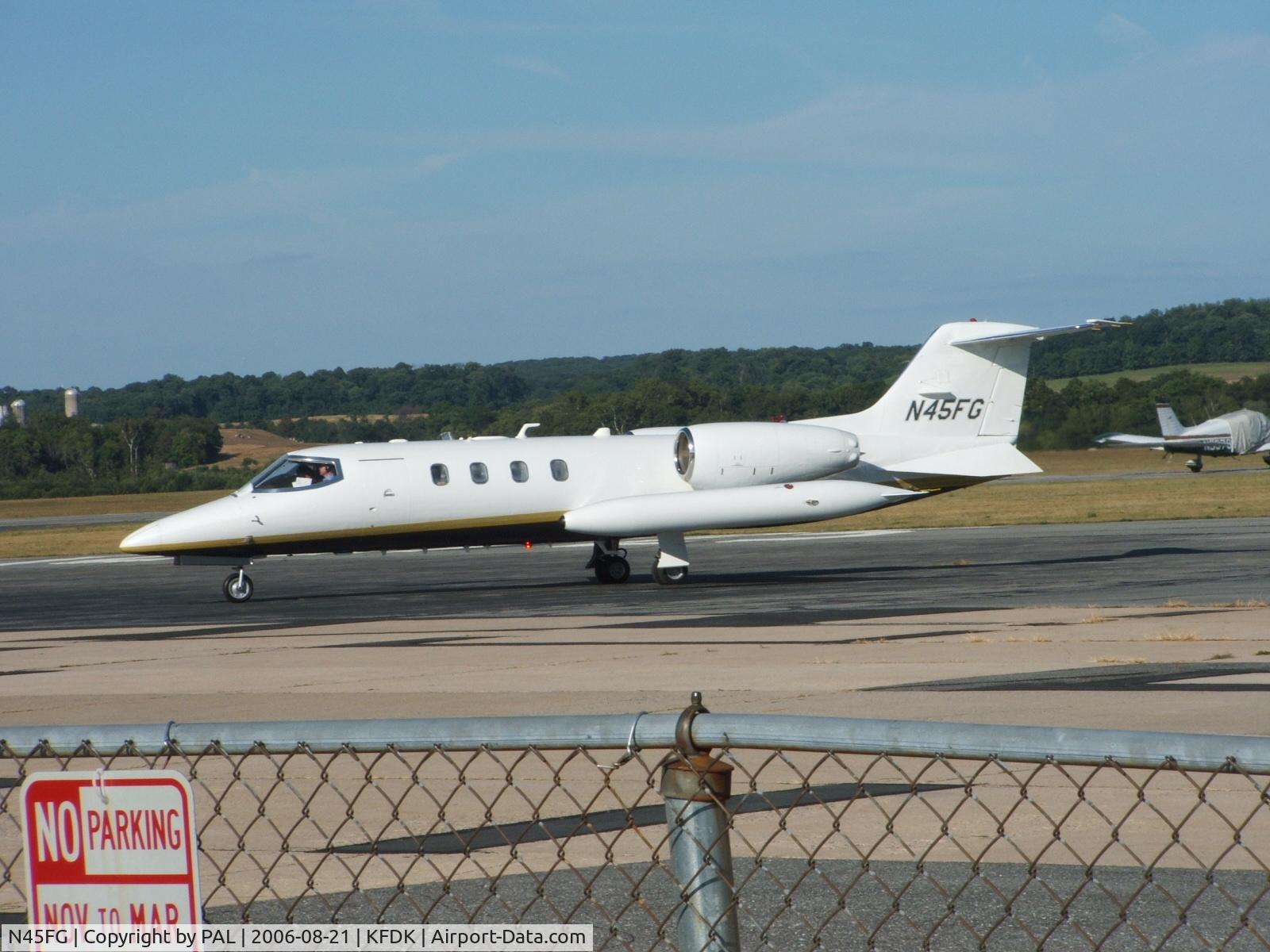 N45FG, 1975 Gates Learjet 36 C/N 010, Taken Aug 21, 06 at kfdk (frederick, maryland) usa