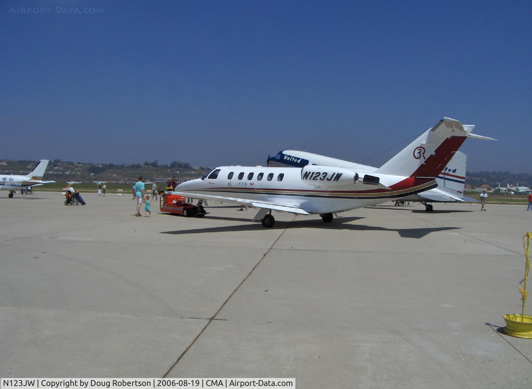 N123JW, Piper PA-34-200T C/N 348070121, 2003 Cessna 525A CITATIONJET CJ2, two Williams FJ44-2C turbofans each flat rated at 2,400 lbs st
