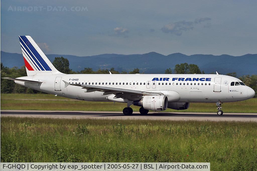 F-GHQD, 1990 Airbus A320-211 C/N 0108, inbound from ORY
