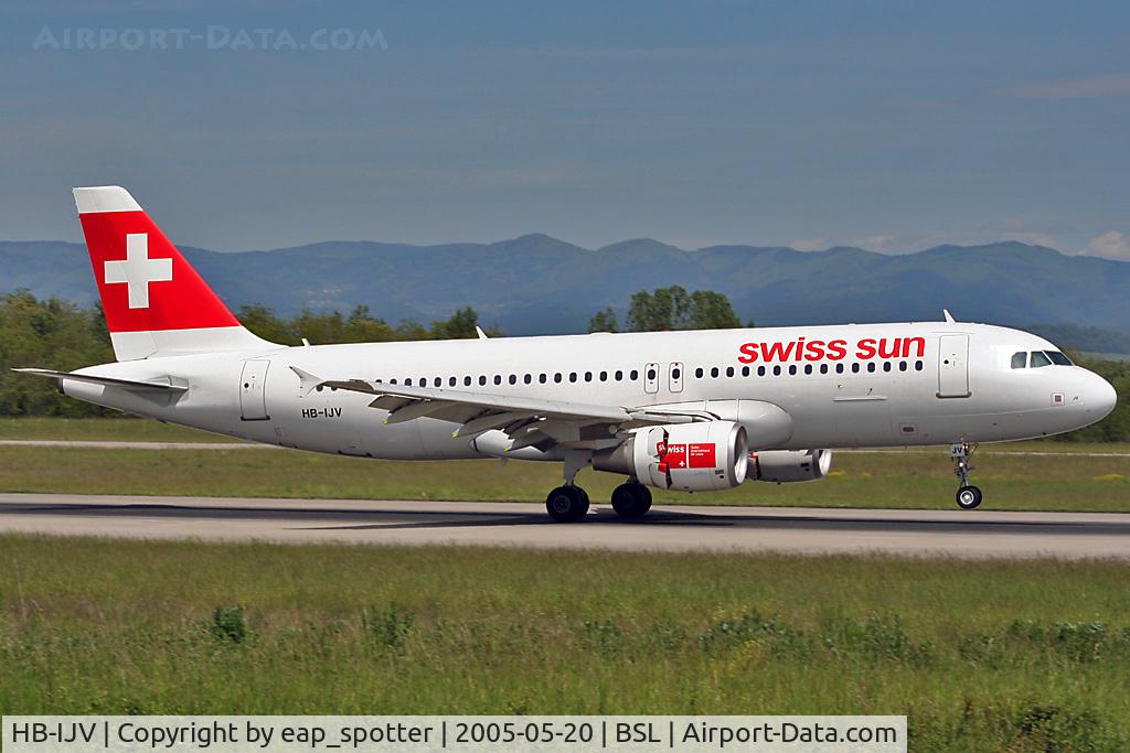 HB-IJV, 2003 Airbus A320-214 C/N 2024, completing a weekly charter flight to Heraklion