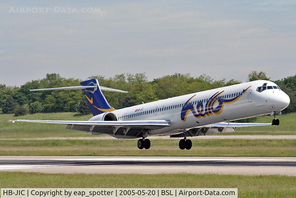 HB-JIC, 1997 McDonnell Douglas MD-90-30 C/N 53576, completing a charter flight from Dakar