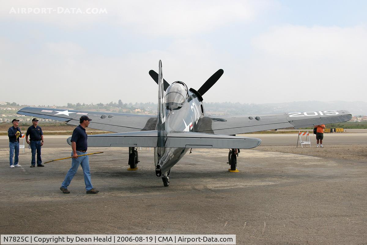 N7825C, 1948 Grumman F8F-2 (G58) Bearcat C/N D.1227, 1948 Grumman F8F-2 Bearcat prepaing for the 2006 EAA Camarillo Airshow.