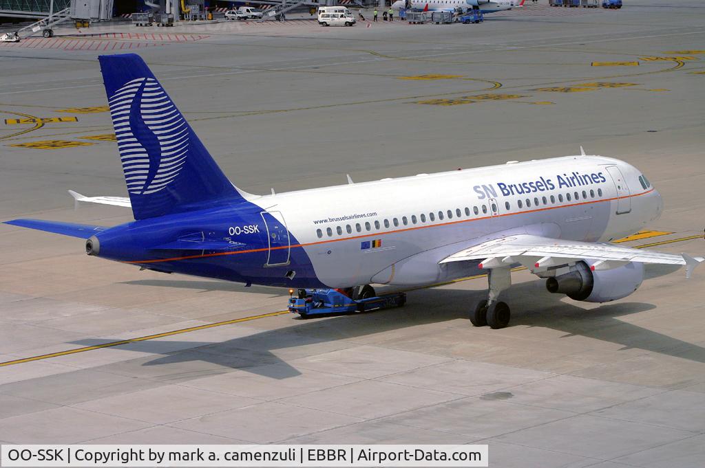 OO-SSK, 2000 Airbus A319-112 C/N 1336, EX SABENA
