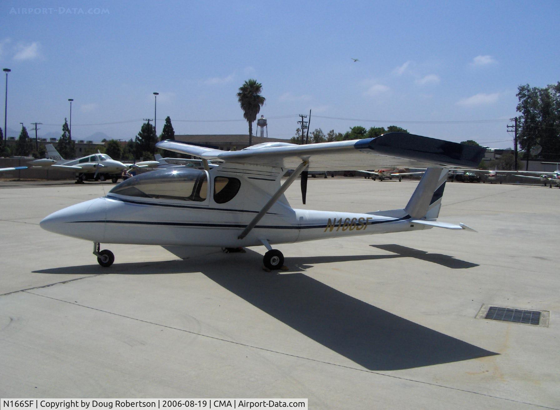 N166SF, 2006 Aviadesign A-16 Sport Falcon C/N 001, 2006 Aviadesign A16 SPORT FALCON c/n 001 LSA, pusher engine