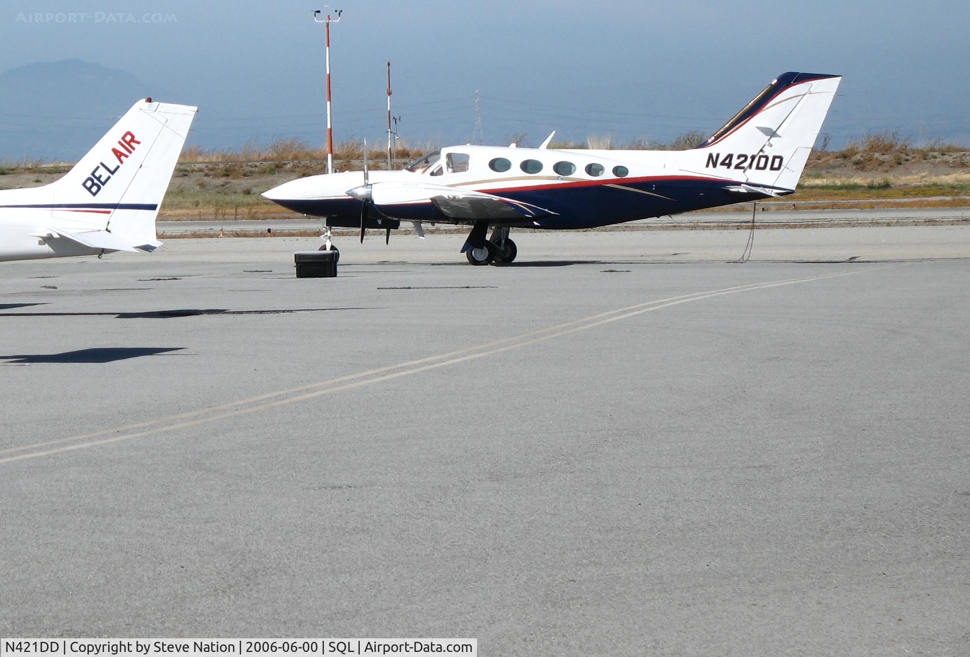 N421DD, 1977 Cessna 421C Golden Eagle C/N 421C0315, Fidair Corp 1977 Cessna 421C @ San Carlos Municipal Airport, CA