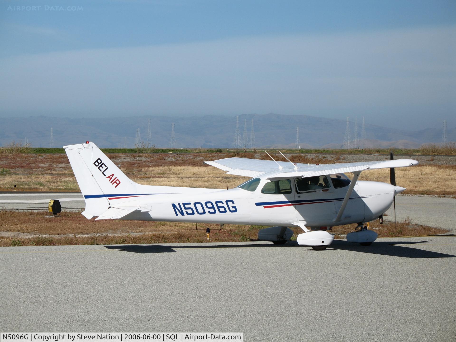 N5096G, 1979 Cessna 172N C/N 17273545, Bel Air 1979 Cessna 172N taxying @ San Carlos Municipal Airport, CA