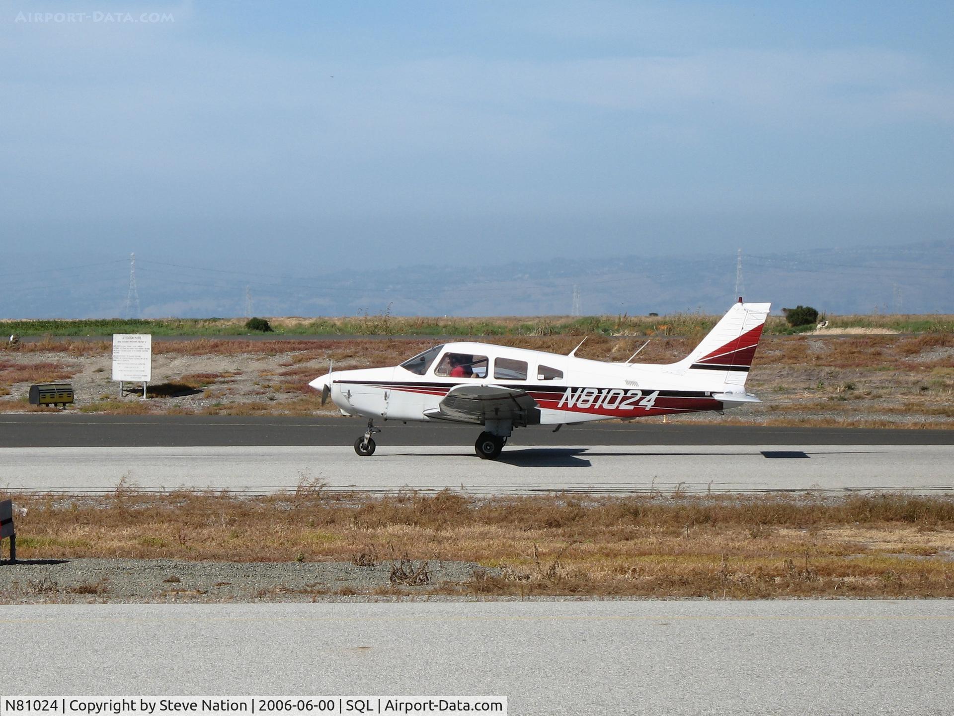 N81024, 1979 Piper PA-28-161 C/N 28-8016109, Minims Aviation 1979 Piper PA-28-161 taking-off @ San Carlos Municipal Airport, CA