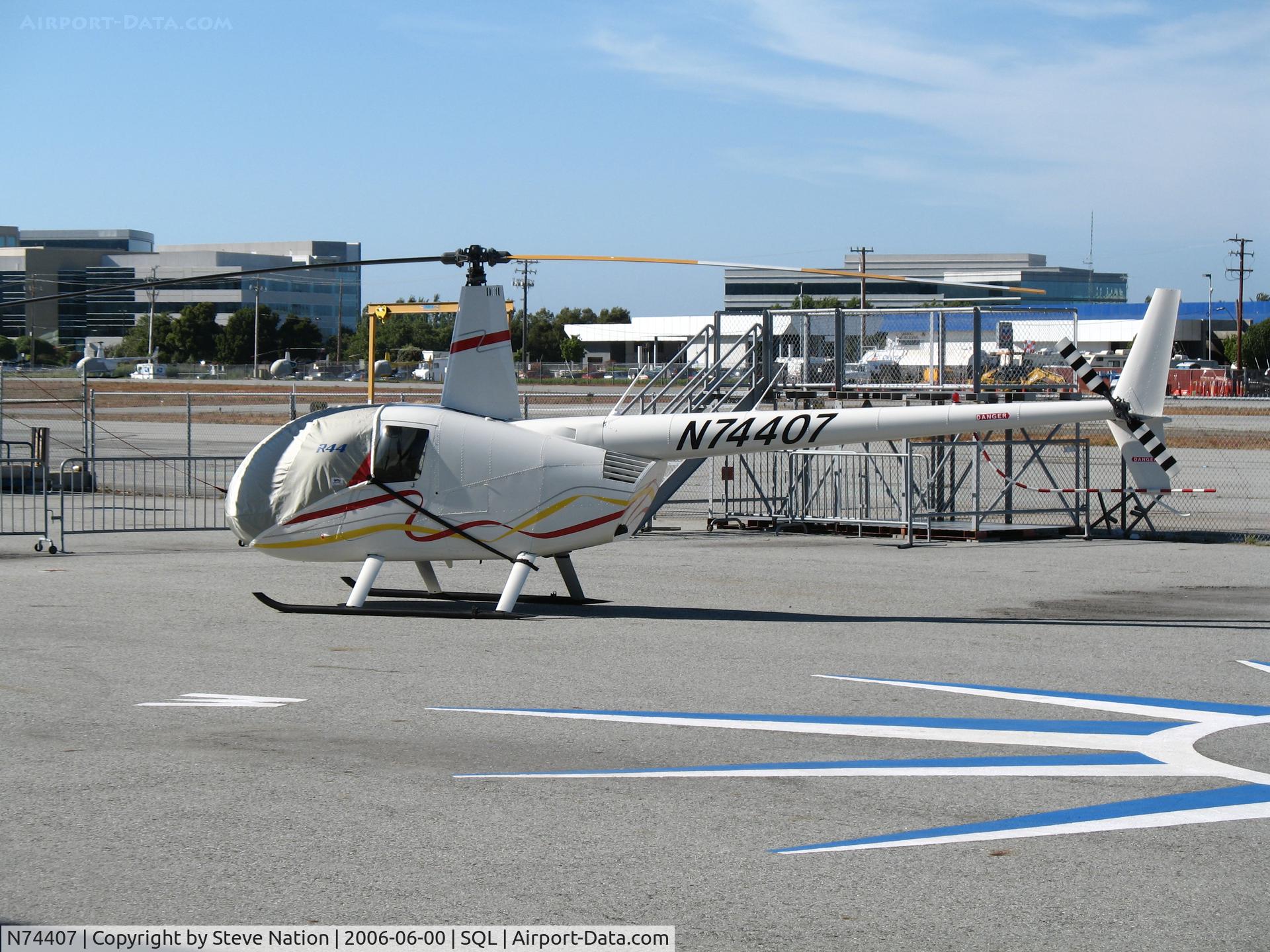 N74407, 2005 Robinson R44 II C/N 10702, 2005 Robinson R44 II @ San Carlos Municipal Airport, CA