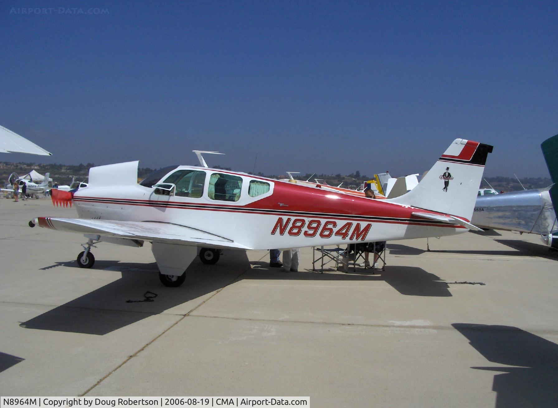 N8964M, 1963 Beech 35-B33 Debonair C/N CD-720, 1963 Beech 35-B33 DEBONAIR, Continental IO-470-K 225 Hp