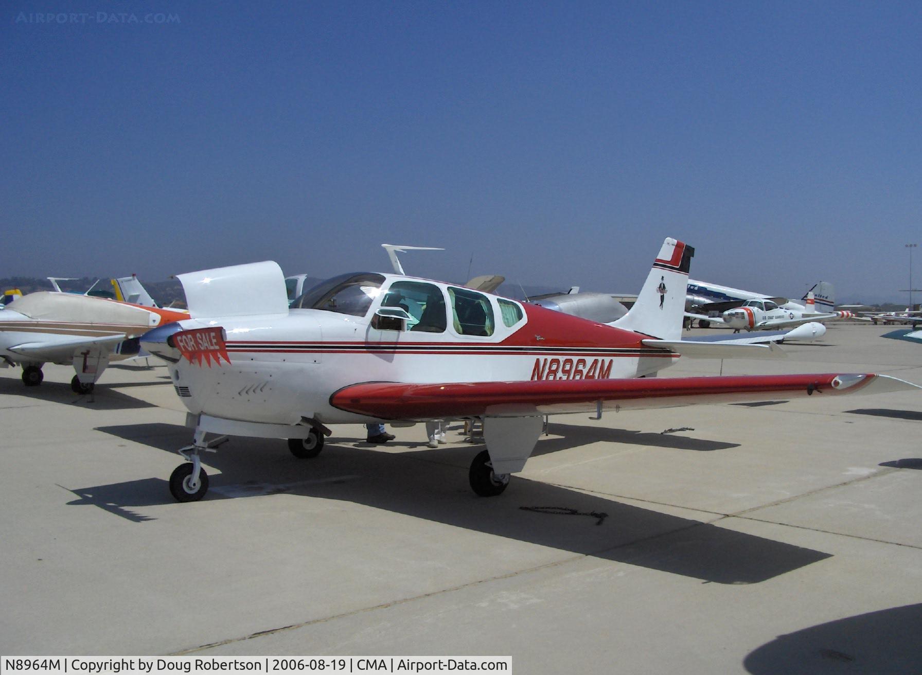 N8964M, 1963 Beech 35-B33 Debonair C/N CD-720, 1963 Beech 35-B33 DEBONAIR, Continental IO-470-K 225 Hp