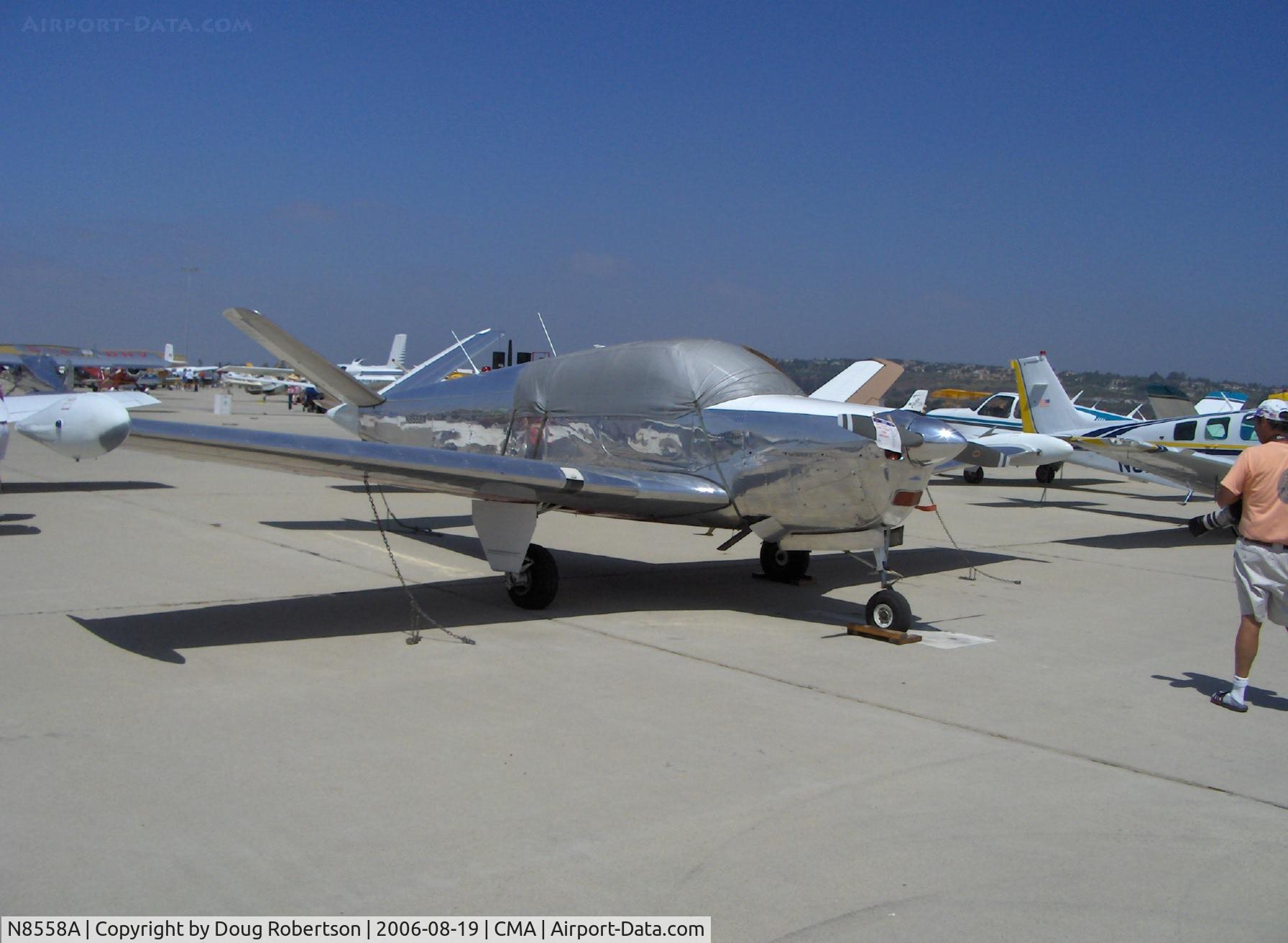 N8558A, 1949 Beech A35 Bonanza C/N D-1980, 1949 Beech A35 BONANZA, Continental E-185-11 205 Hp