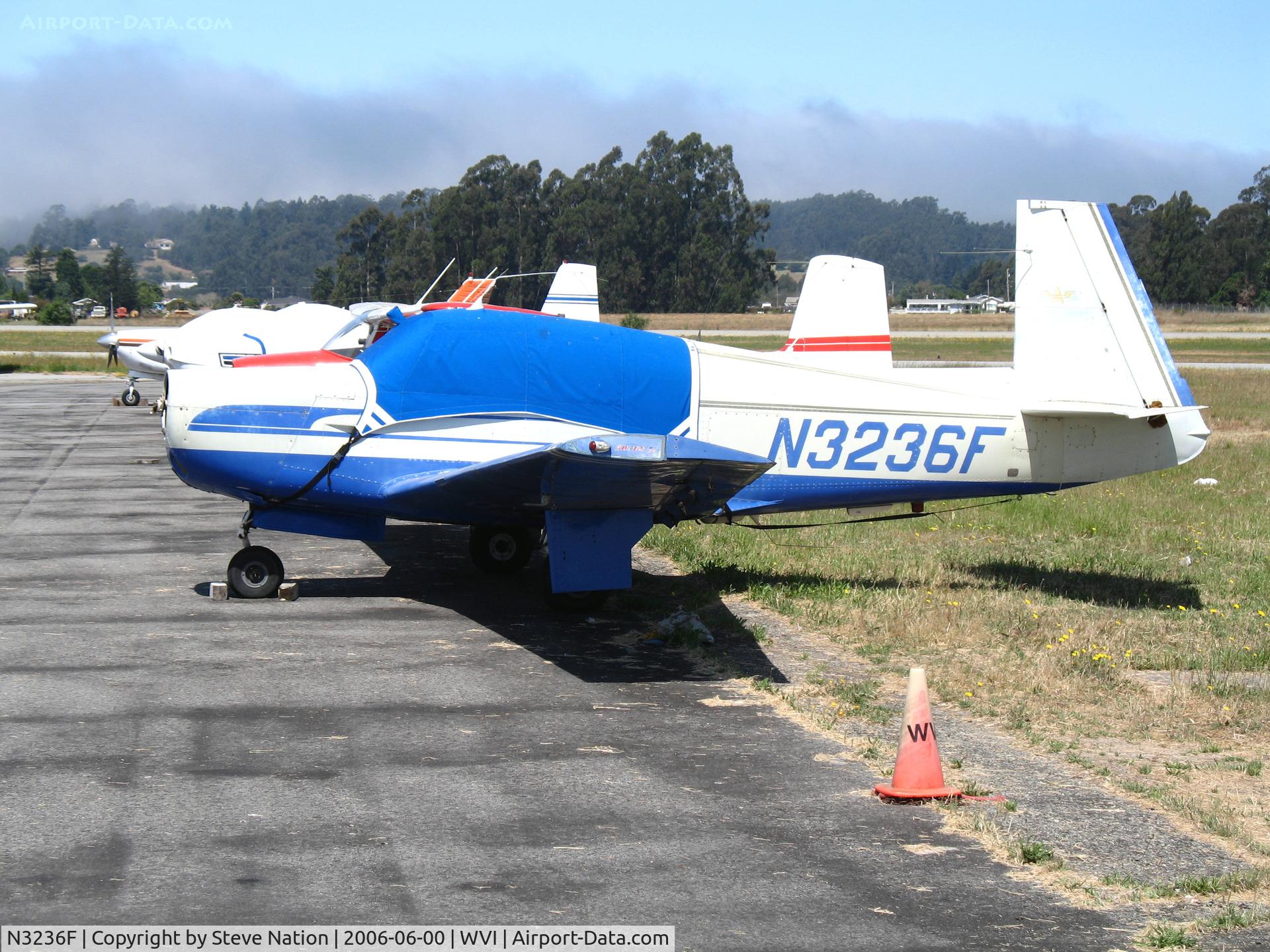 N3236F, 1967 Mooney M20E C/N 670029, 1967 Mooney M20E minus prop @ Watsonville Municipal Airport, CA