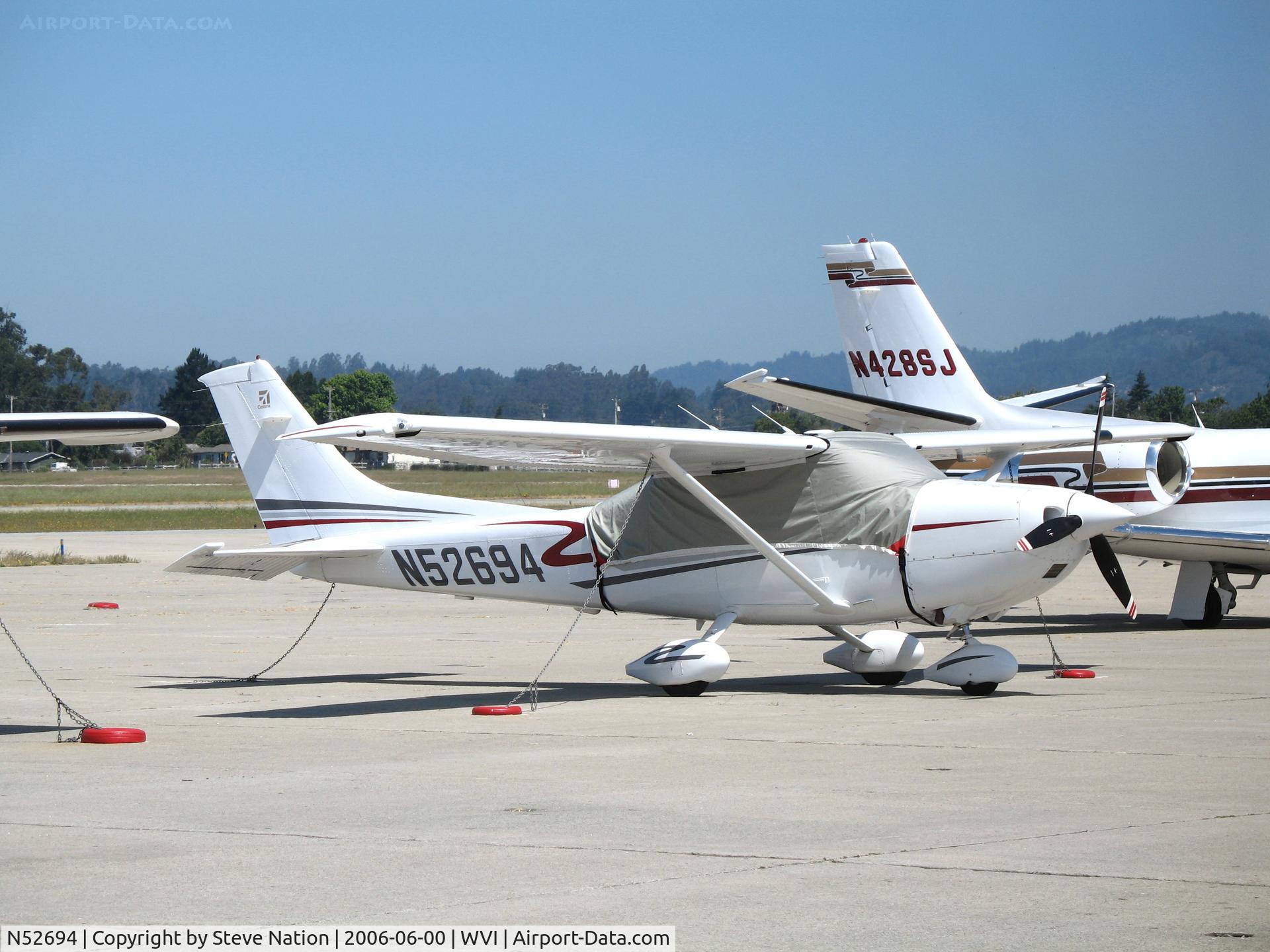 N52694, 2002 Cessna 182T Skylane C/N 18281161, 2002 Cessna 182T with cover @ Watsonville Municipal Airport, CA