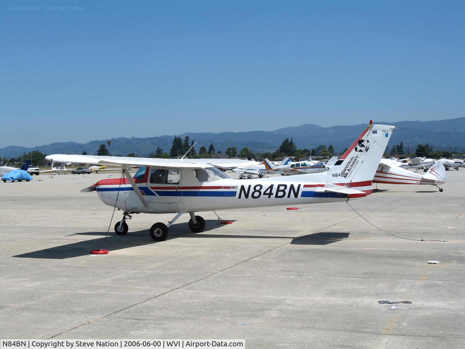 N84BN, 1978 Cessna 152 C/N 15281430, Universal Air Academy 1978 Cessna 172 visiting @ Watsonville Municipal Airport, CA