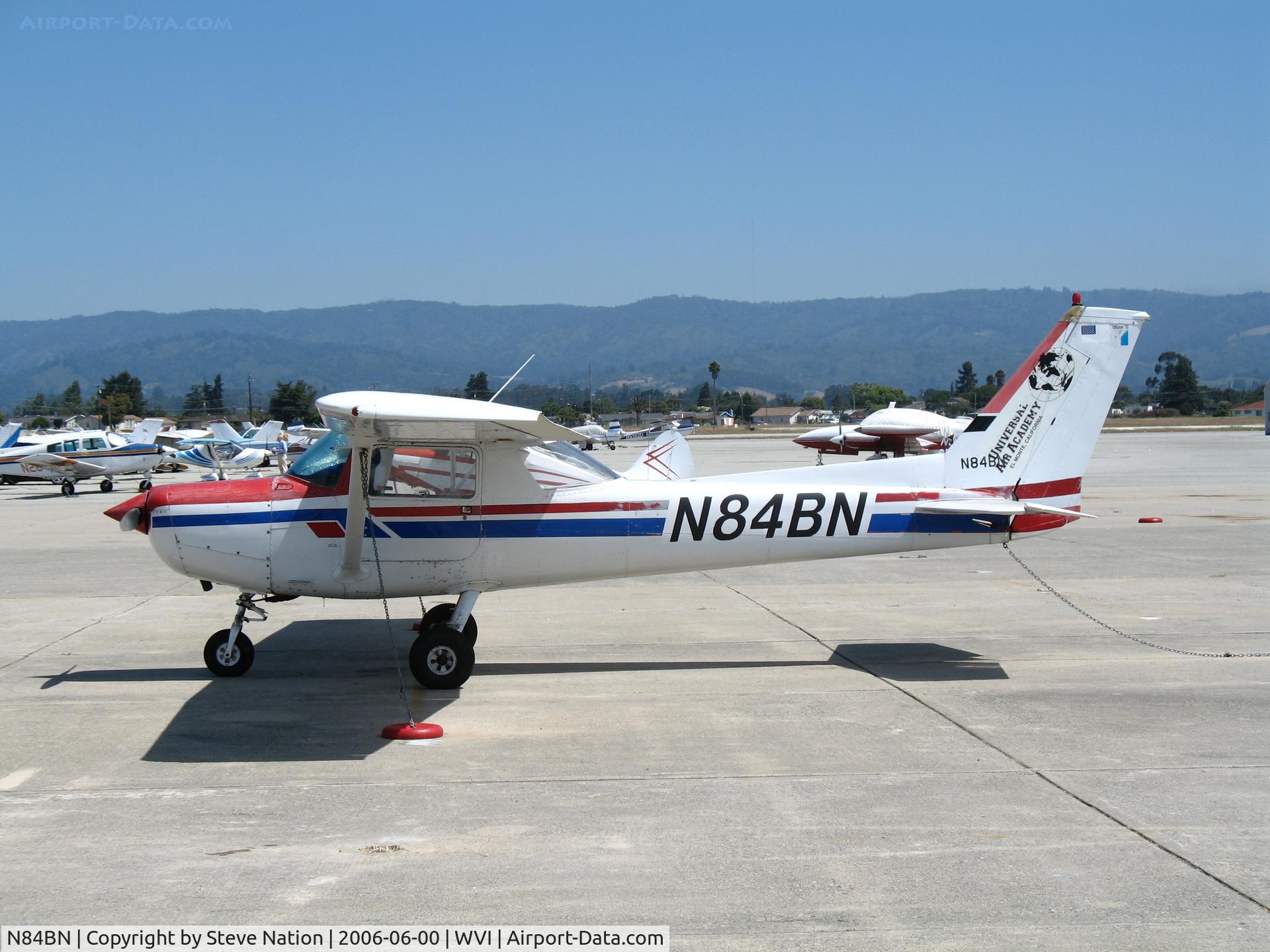 N84BN, 1978 Cessna 152 C/N 15281430, Universal Air Academy 1978 Cessna 172 visiting @ Watsonville Municipal Airport, CA